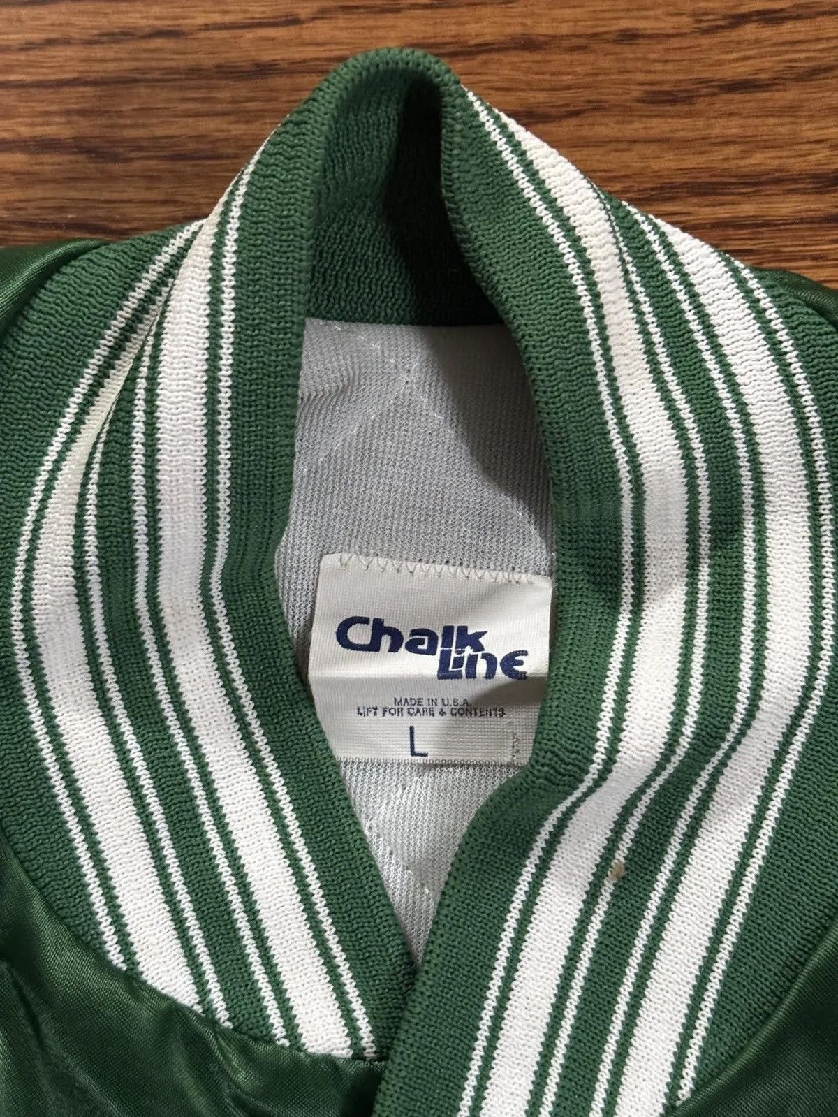 Chalk Line Vintage Chalk Line New York Jets Satin Jacket (Size L) Size US L / EU 52-54 / 3 - 2 Thumbnail