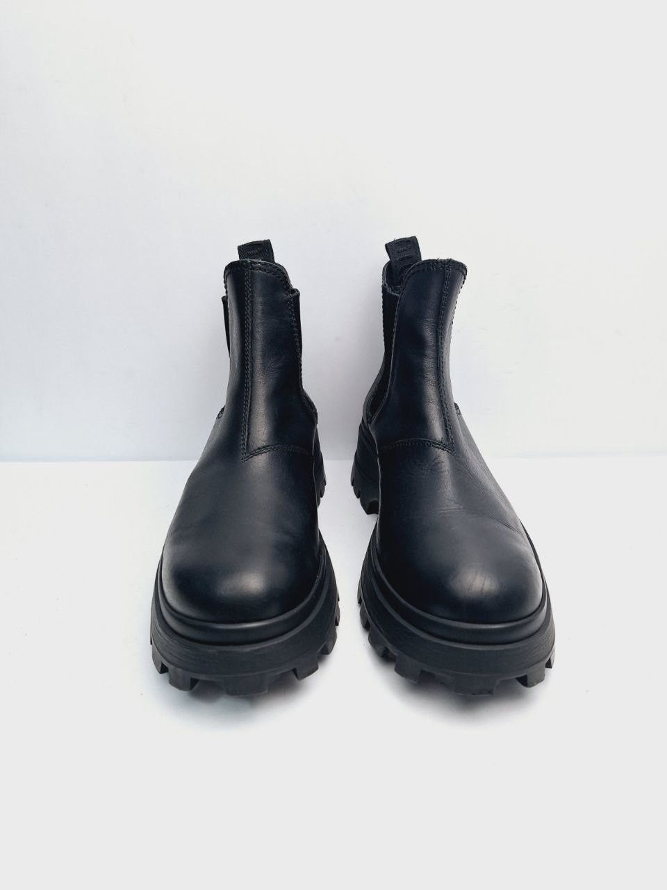 Miu Miu Miu Miu Black Chelsea Platform leather boots Size US 10 / IT 40 - 5 Thumbnail