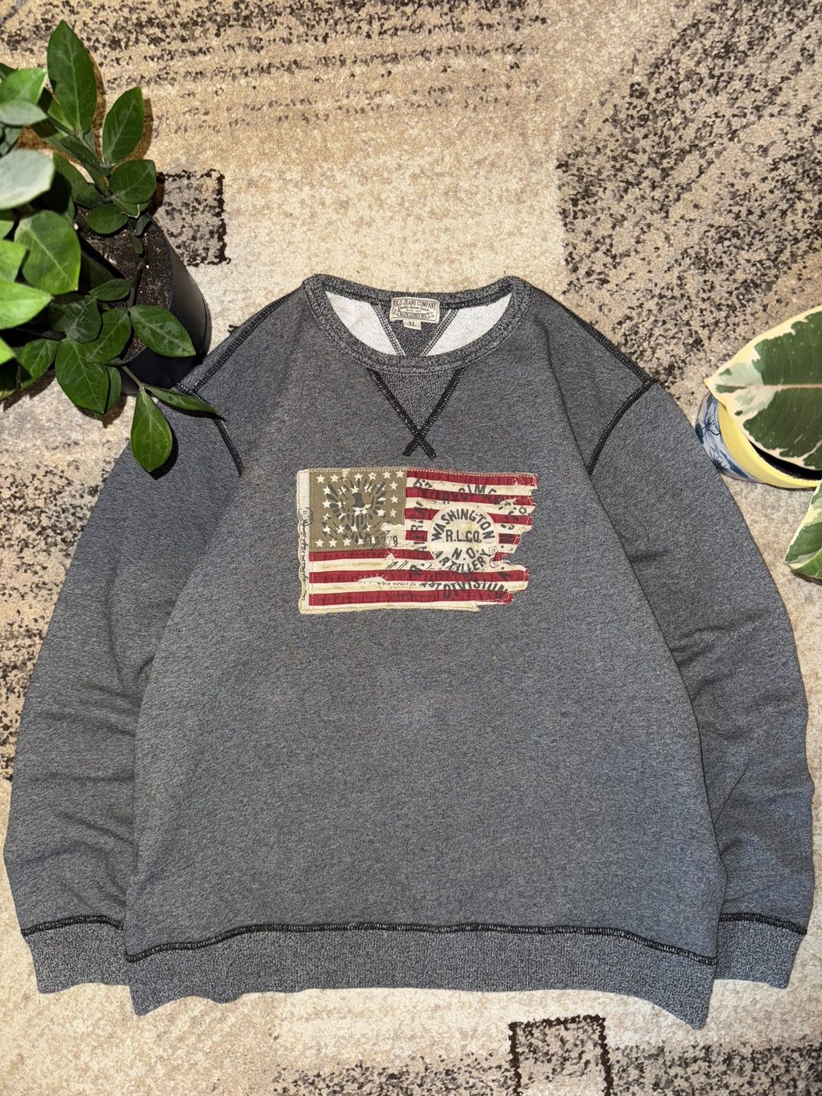 Polo Ralph Lauren Men's long sleeve polo Ralph Lauren sweatshirt Size US XL / EU 56 / 4 - 1 Thumbnail