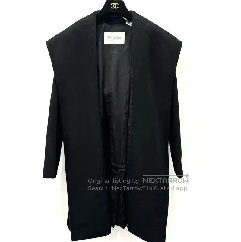Max Mara MaxMara Black Polyester Women's Coat . Size S / US 4 / IT 40 - 1 Thumbnail