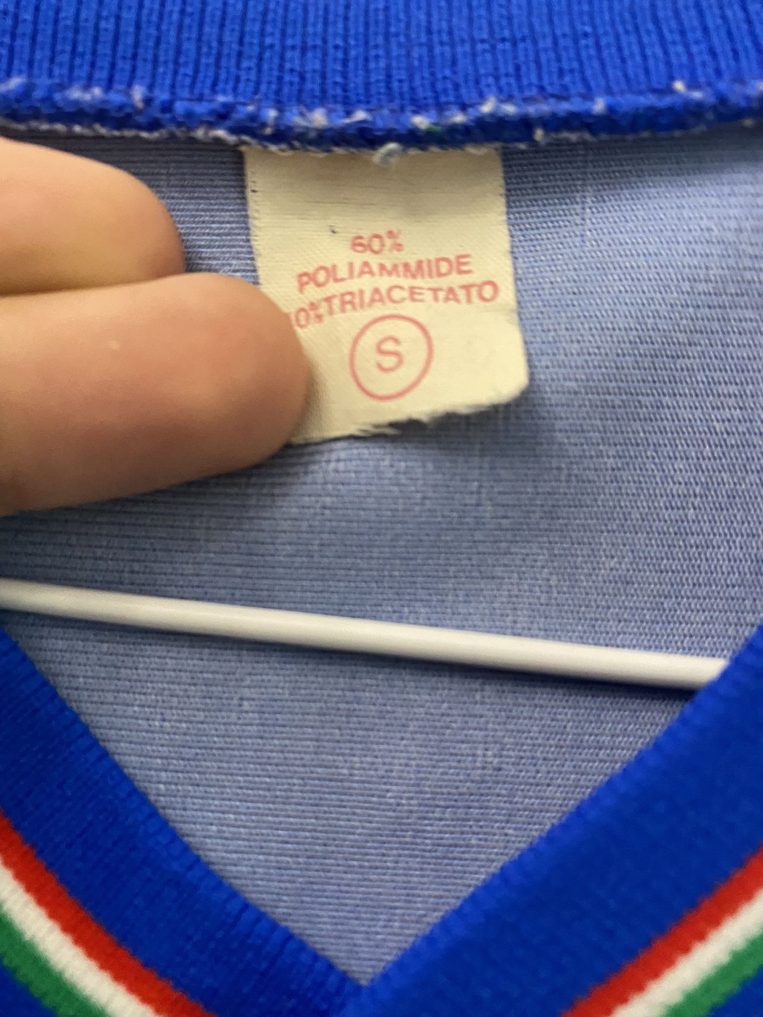 Vintage Italy Retro Football T-Shirt 1980s Size US S / EU 44-46 / 1 - 4 Thumbnail