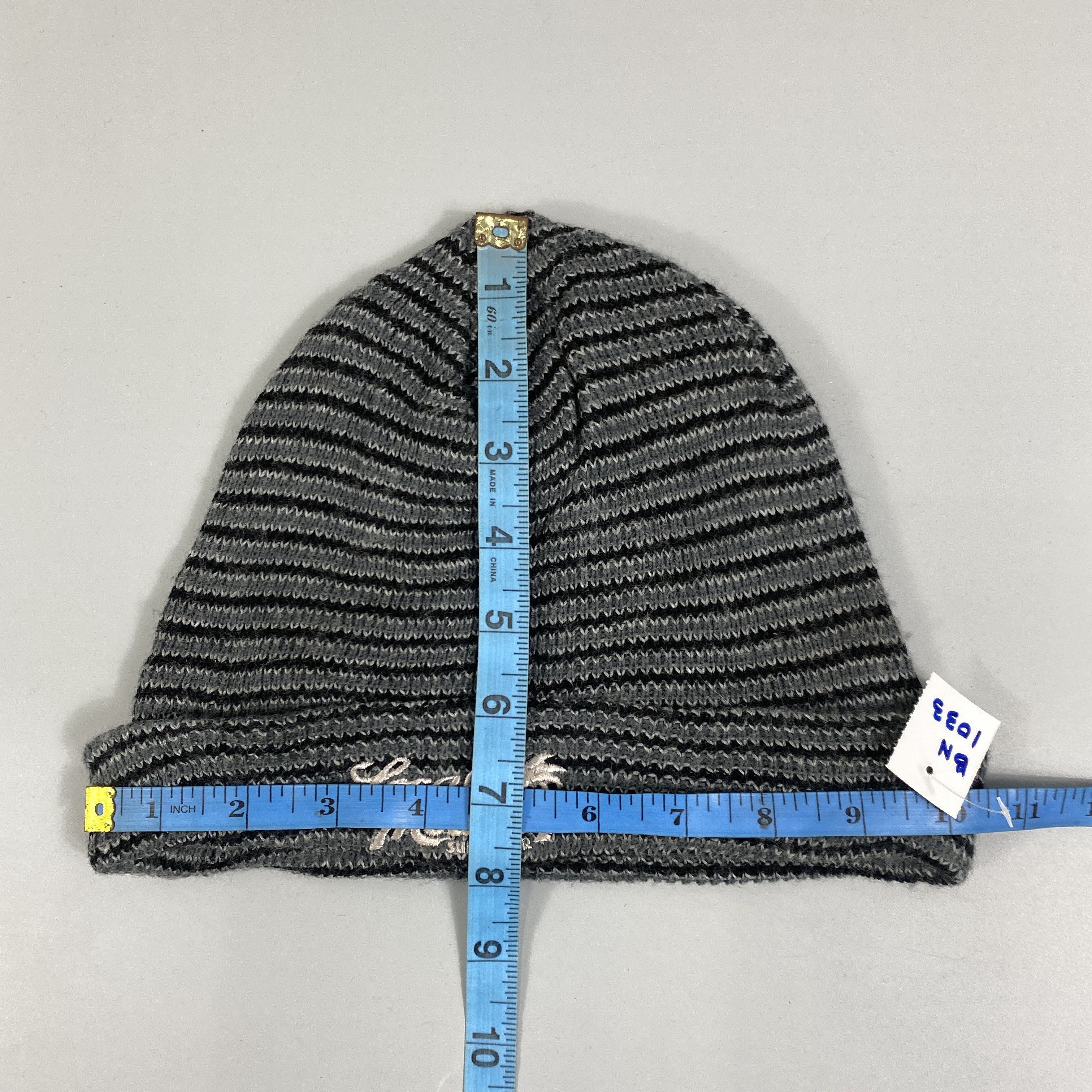 Japanese Brand Local Motion Striped Beanie Hat -BN1033 Size ONE SIZE - 5 Thumbnail