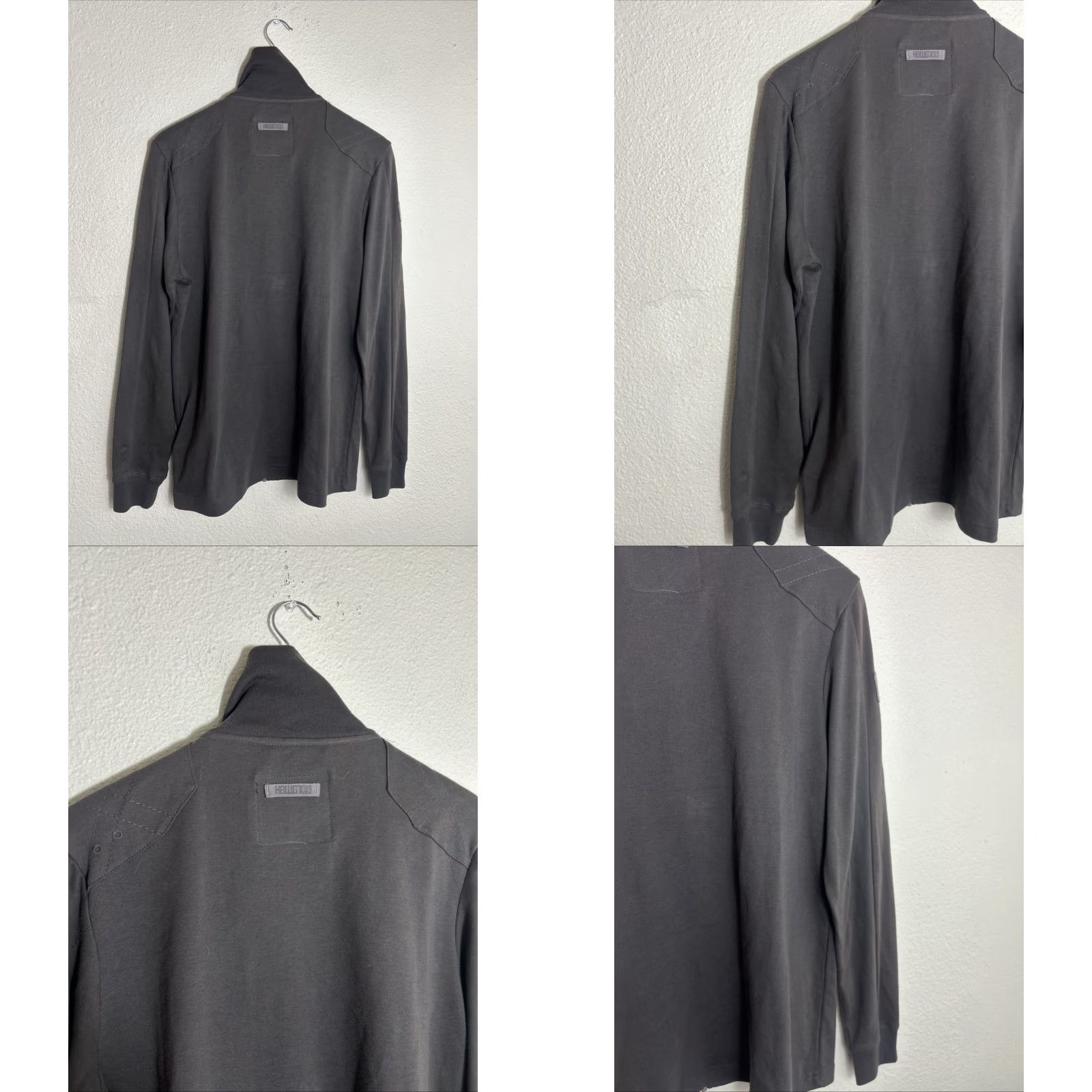 Vintage G Star Raw Mens XL Sweatshirt Full Zip Long Sleeve 100% Cotton Gray Stars Size US XL / EU 56 / 4 - 10 Thumbnail