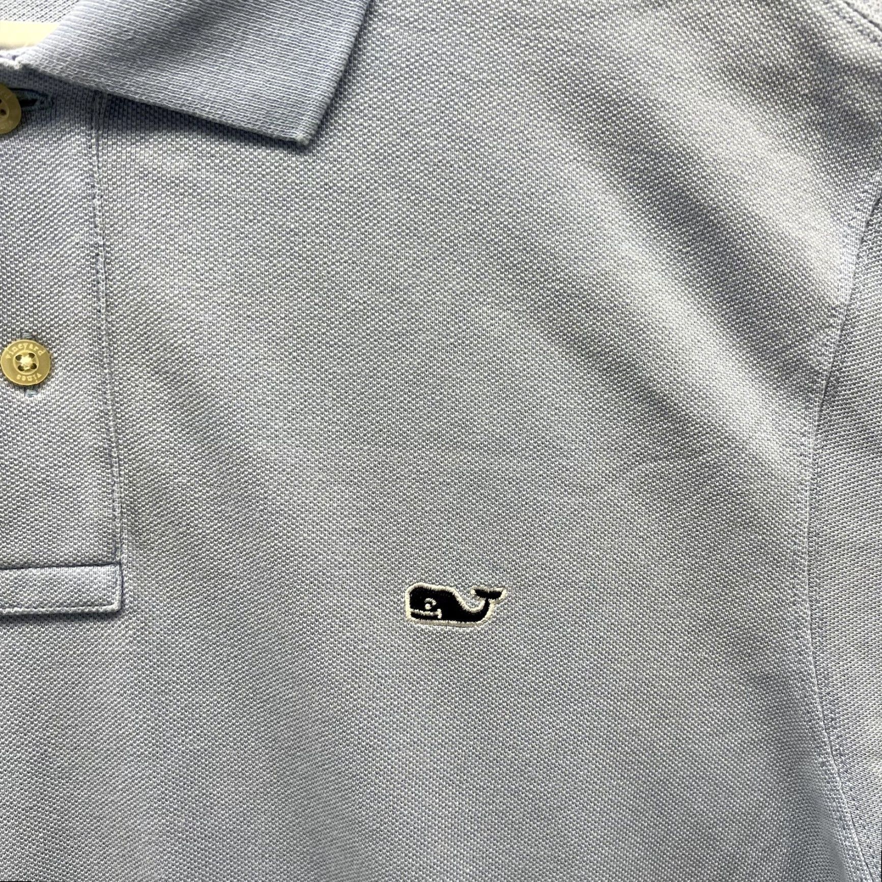 Vineyard Vines Vineyard Vines Polo Shirt Mens Medium Blue Cotton Pique Whale Logo Casual Golf Shirt Size US M / EU 48-50 / 2 - 7 Thumbnail