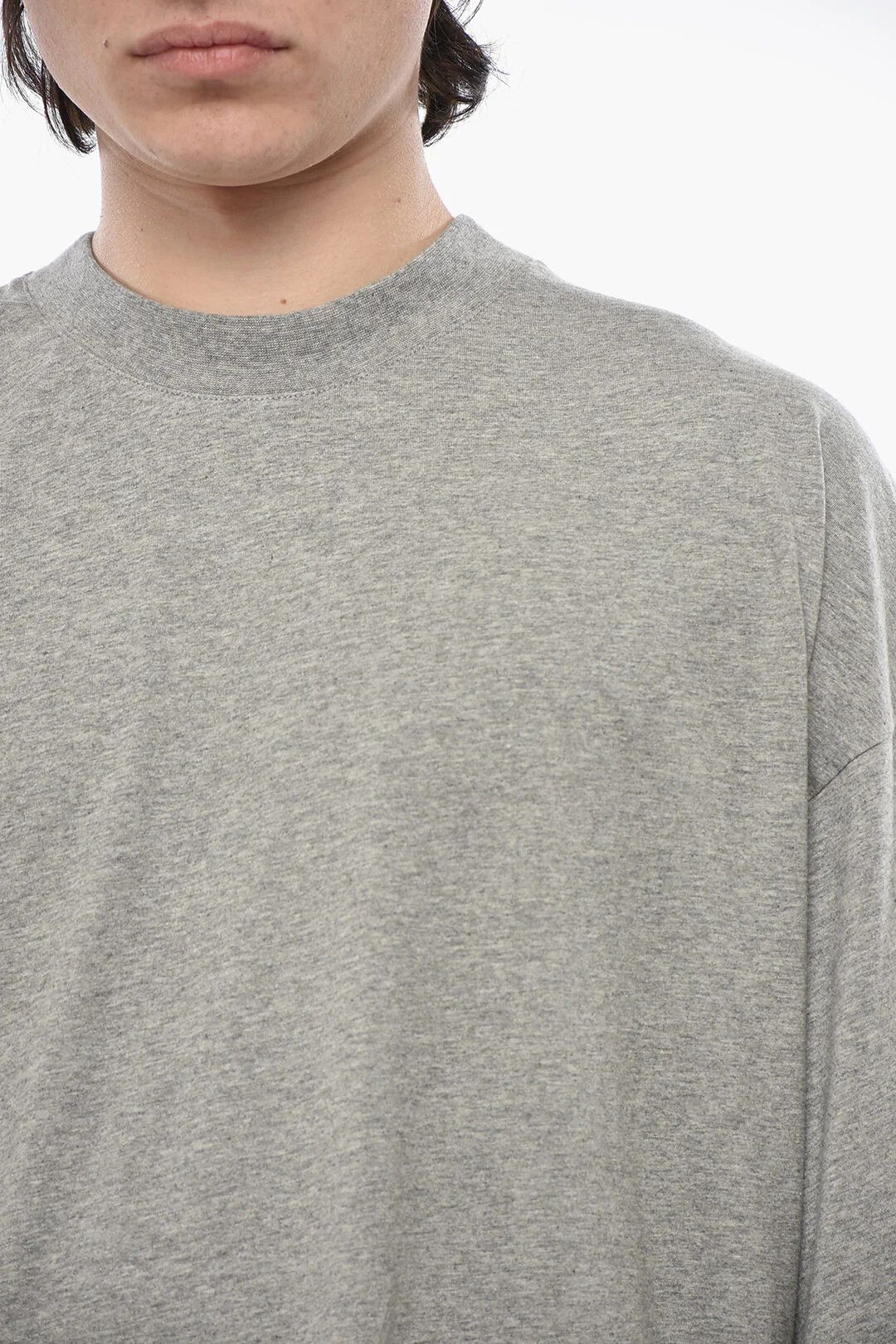 Givenchy og1mm0326 Monochrome Cotton Crewneck T-Shirt in Grey Size US M / EU 48-50 / 2 - 3 Thumbnail