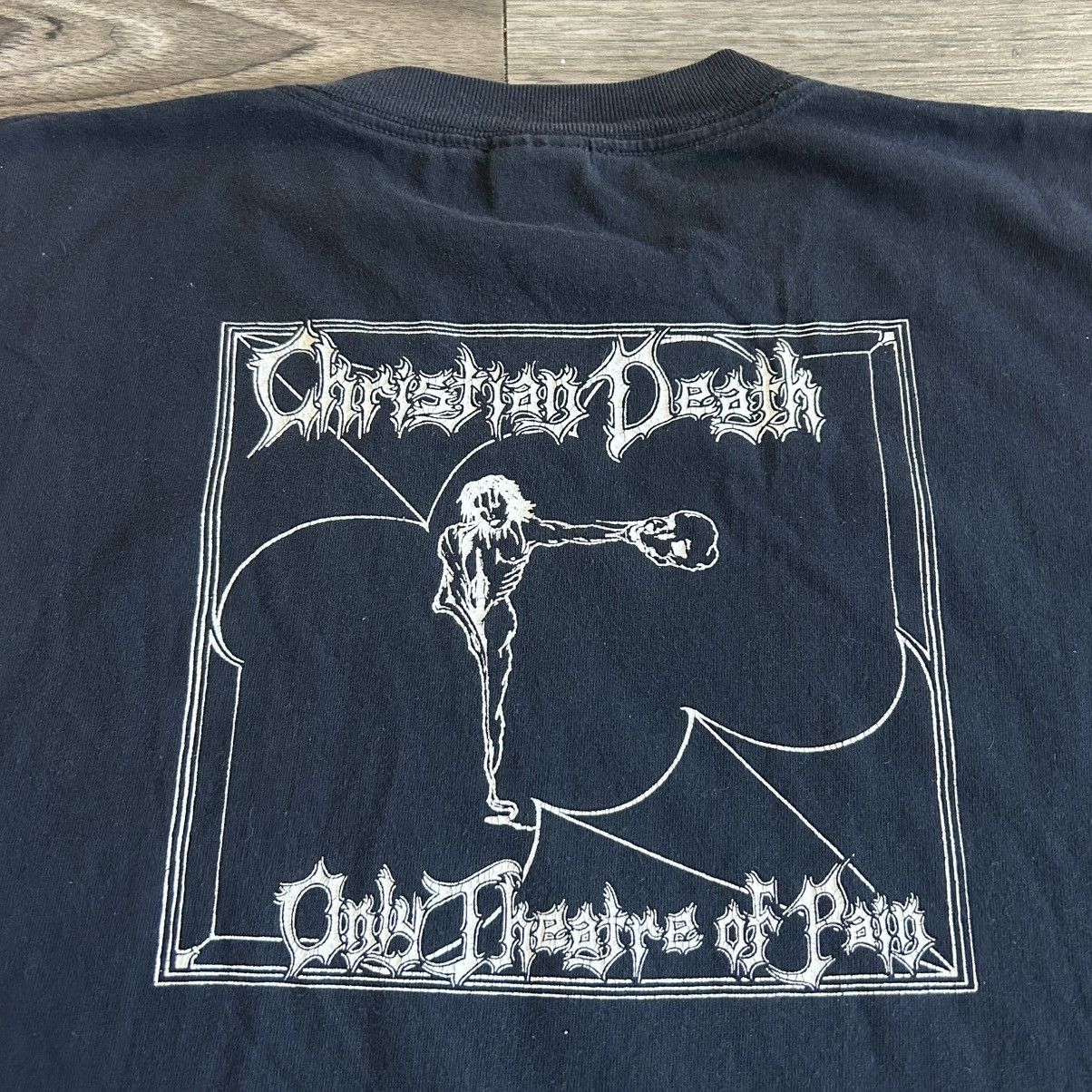 Band Tees 90s Vintage RARE Christian Death Theatre Of Hate Band Tee XL Size US XL / EU 56 / 4 - 6 Thumbnail