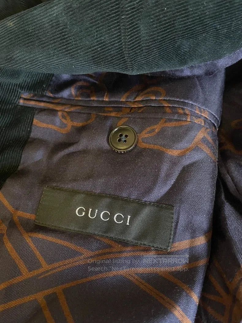 Gucci Gucci Men's Vintage Corduroy Blazer. Size US L / EU 52-54 / 3 - 4 Thumbnail