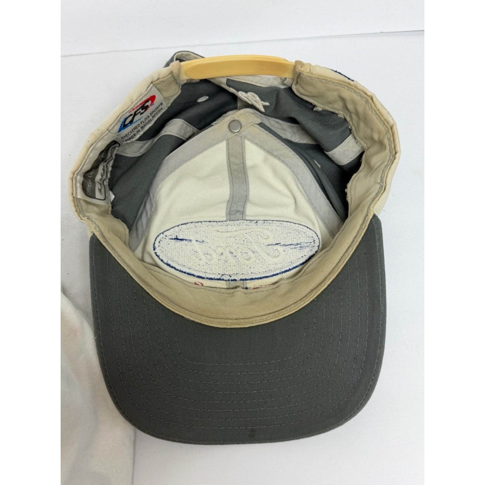 Ford Vintage Ford Racing Snapback Hat Taurus Nascar Checker Flag Size ONE SIZE - 5 Thumbnail