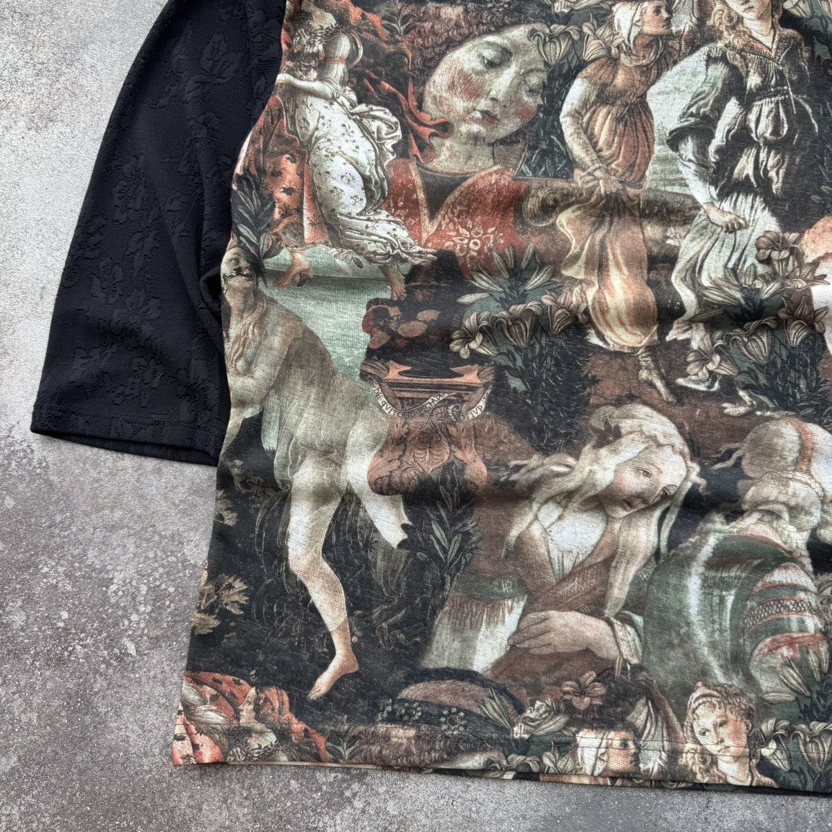 Hysteric Glamour Virgin Maria Printed Vintage Y2K Mesh 3/4 Sleeve Top Size M / US 6-8 / IT 42-44 - 10 Thumbnail