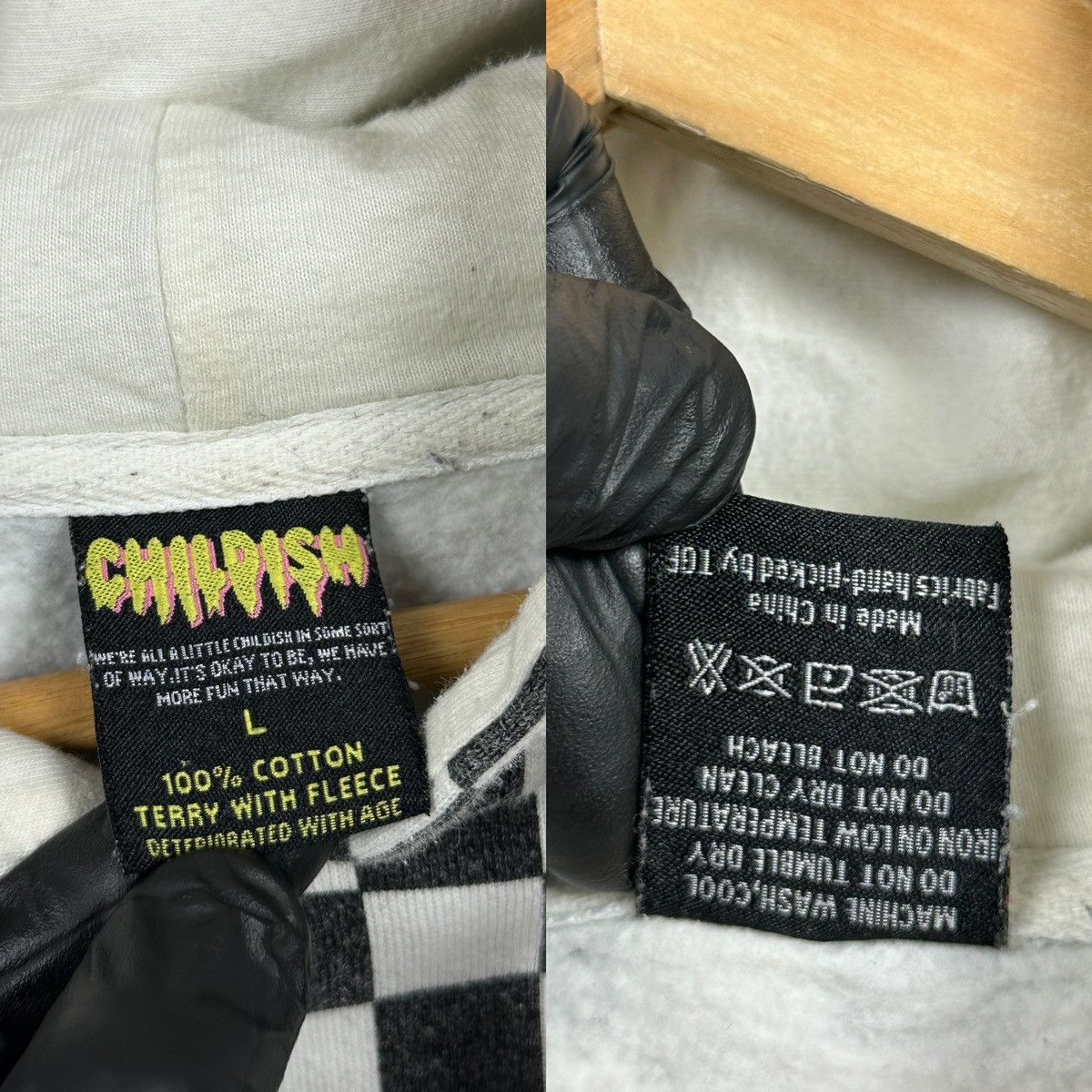Vintage Childish Checkered Oversized Skateboard Hoodie Size US L / EU 52-54 / 3 - 22 Thumbnail