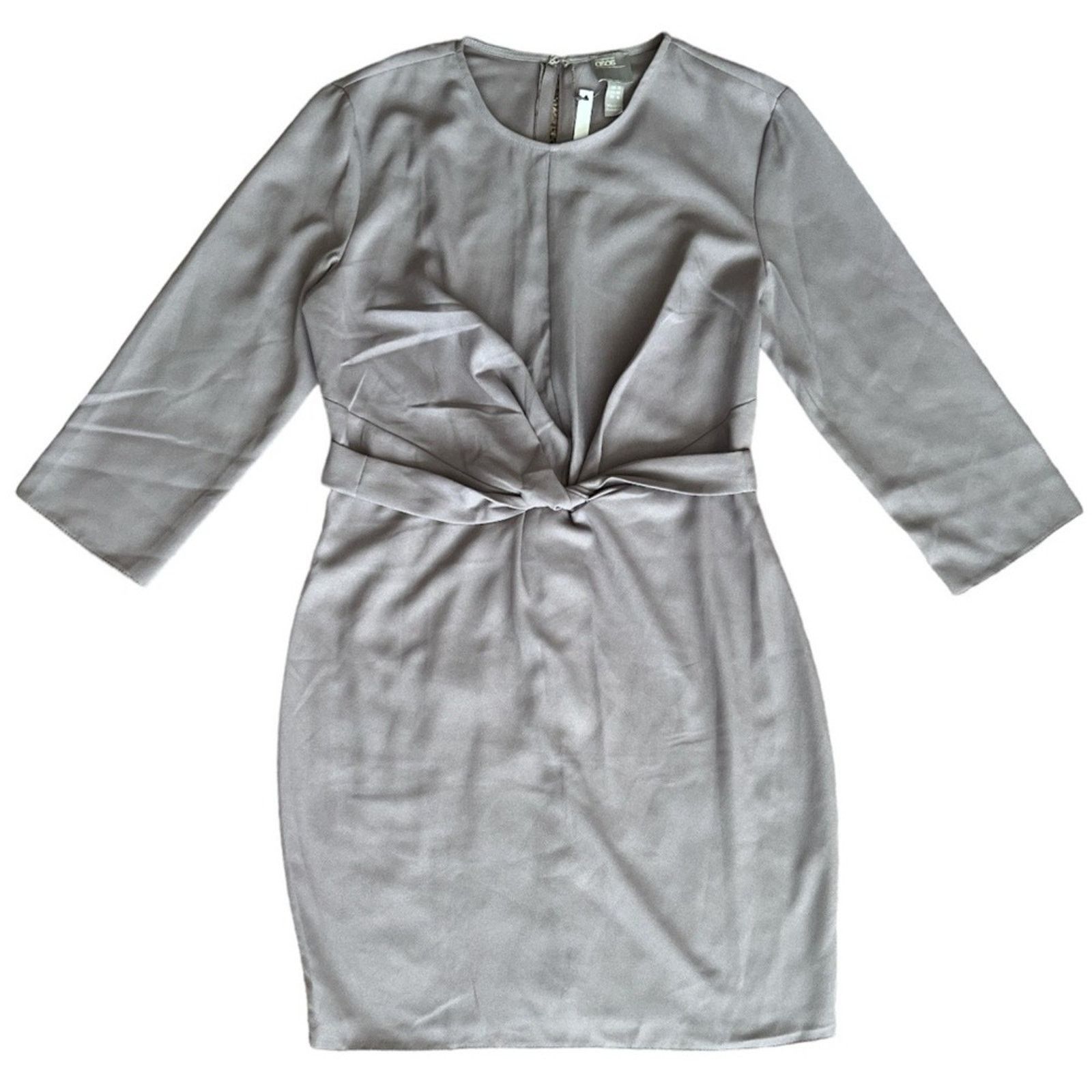 Asos Asos Gray Knee Length Dress, US6 Size S / US 4 / IT 40 - 3 Thumbnail