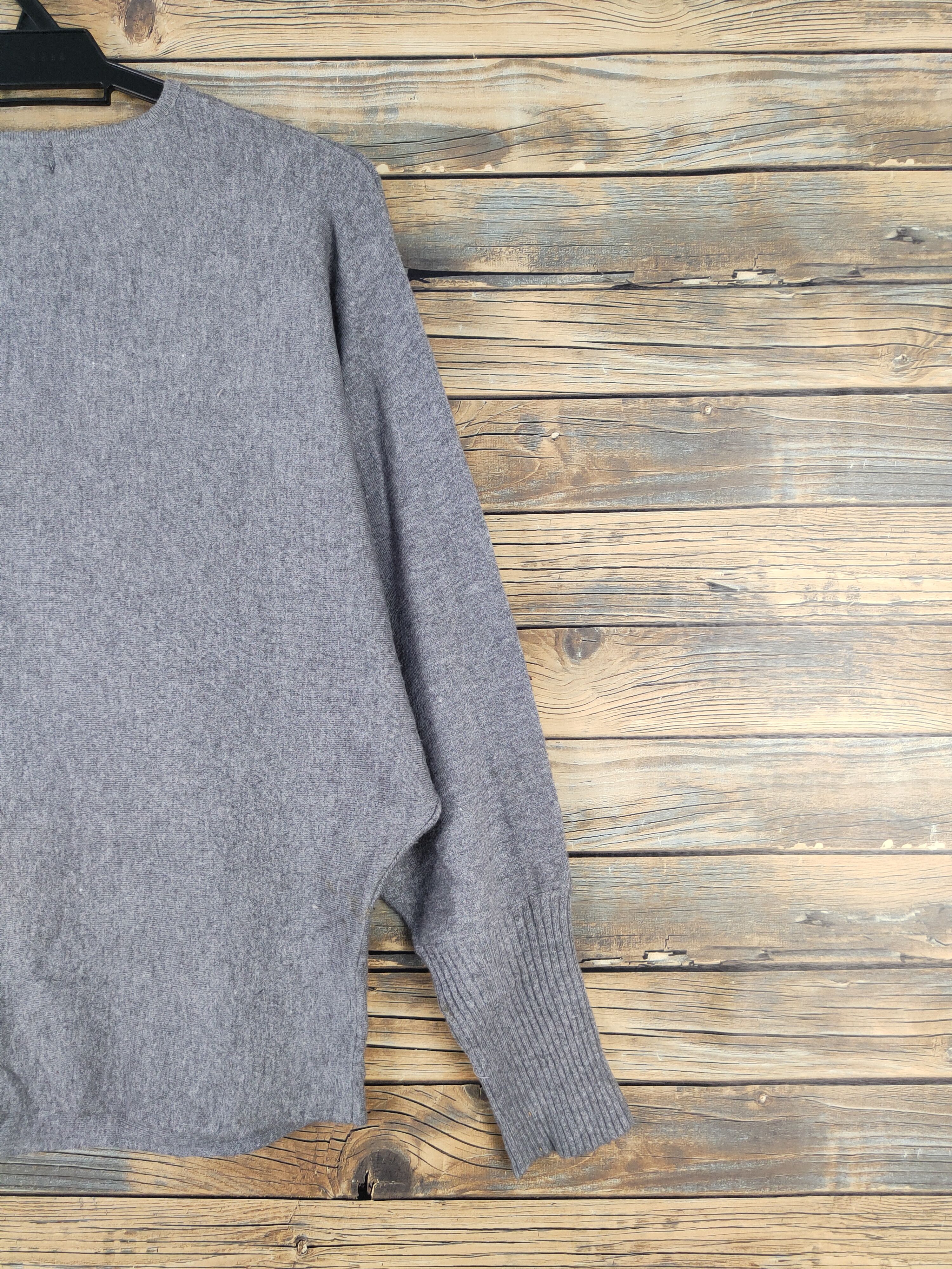 Vintage vintage Gray Blouses #W2107 Size L / US 10 / IT 46 - 11 Thumbnail
