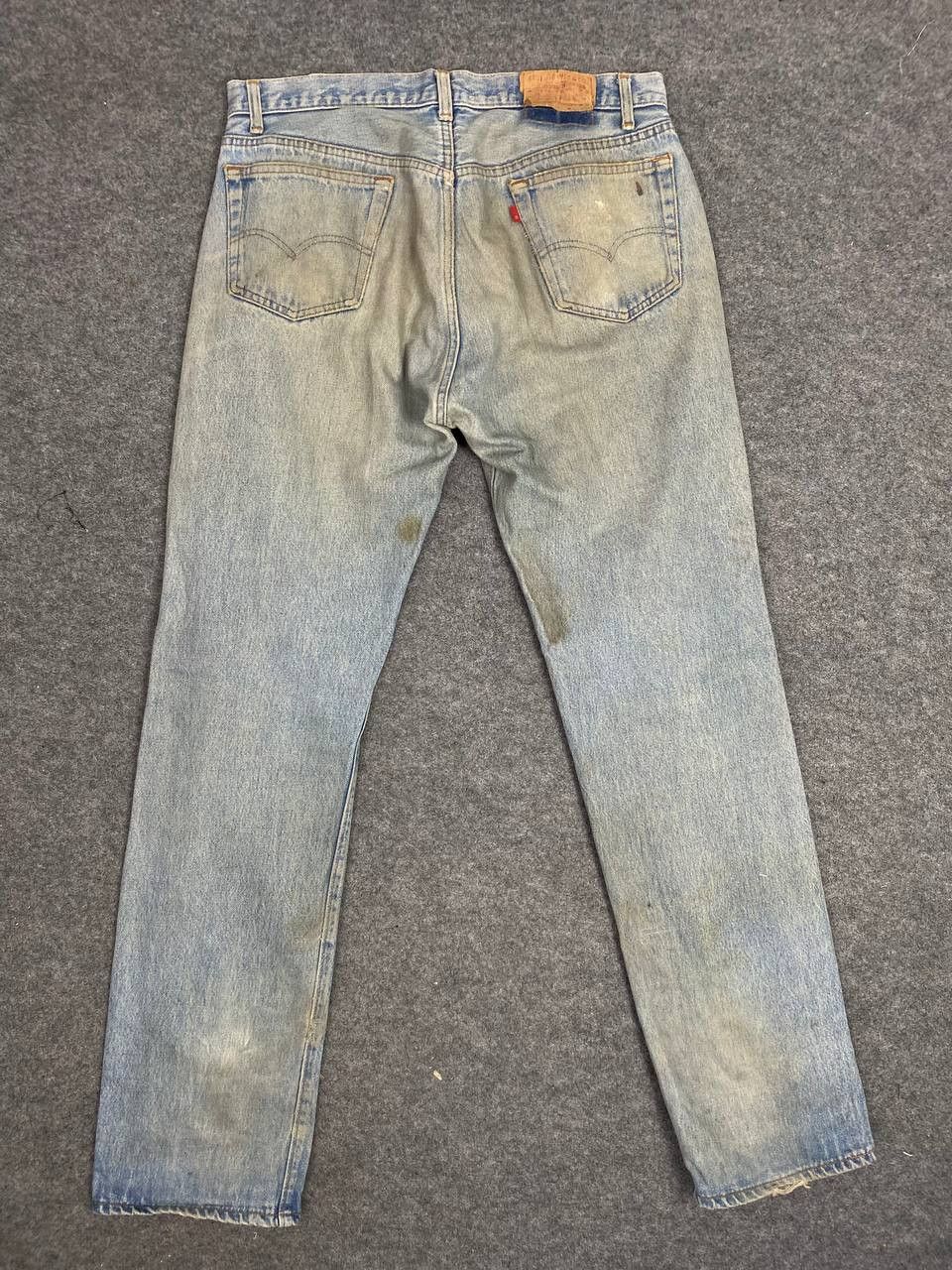 vintage levis 501 single R distressed denim