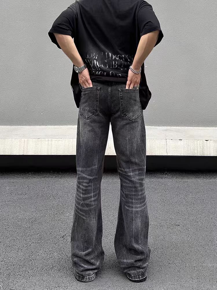 Japanese Brand × Jean Vintage street striped washed and distressed jeans Size US 34 / EU 50 - 4 Thumbnail