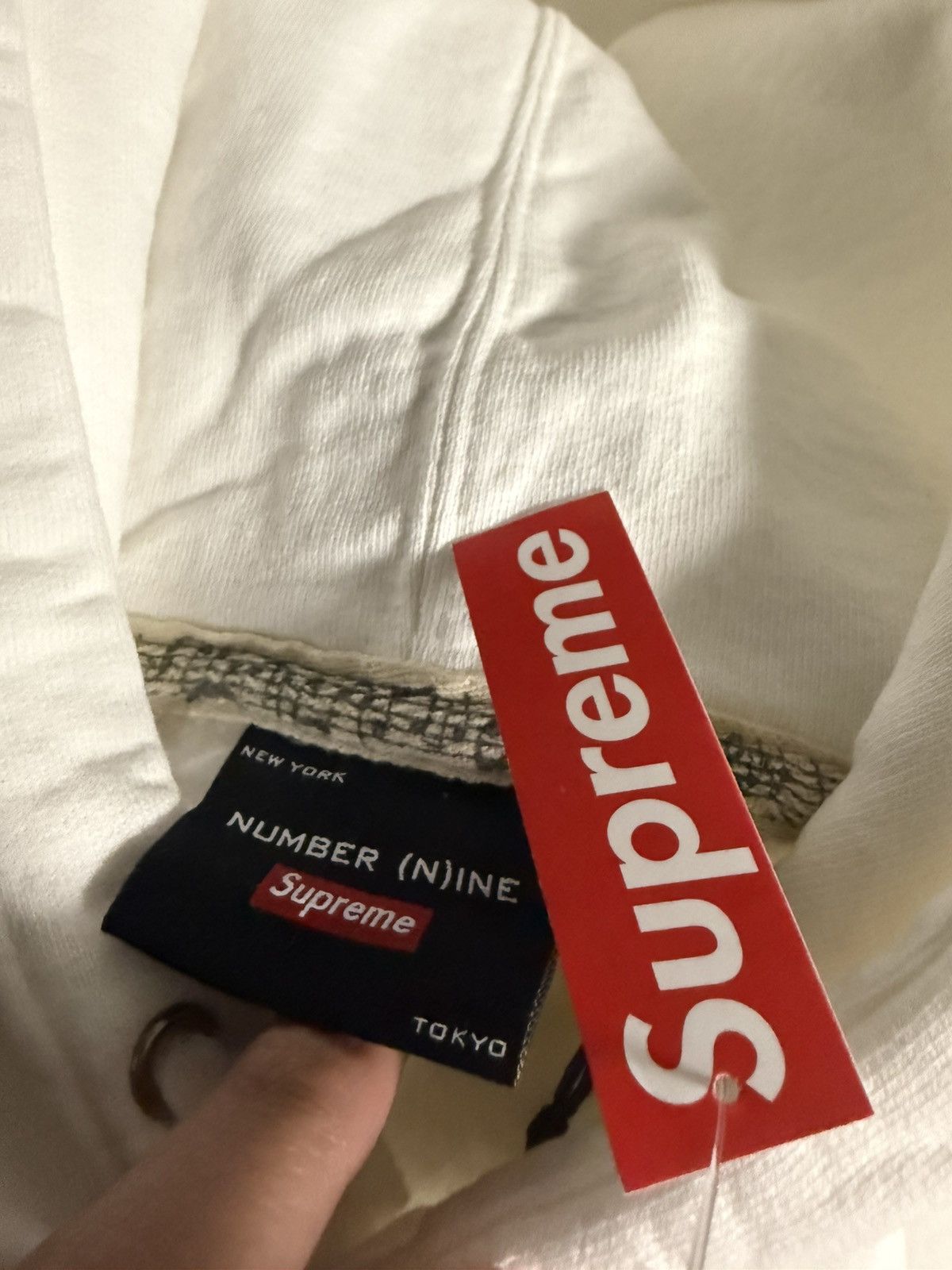 Number (N)ine × Supreme Supreme x Number Nine Pullover Hoodie Size US M / EU 48-50 / 2 - 8 Thumbnail