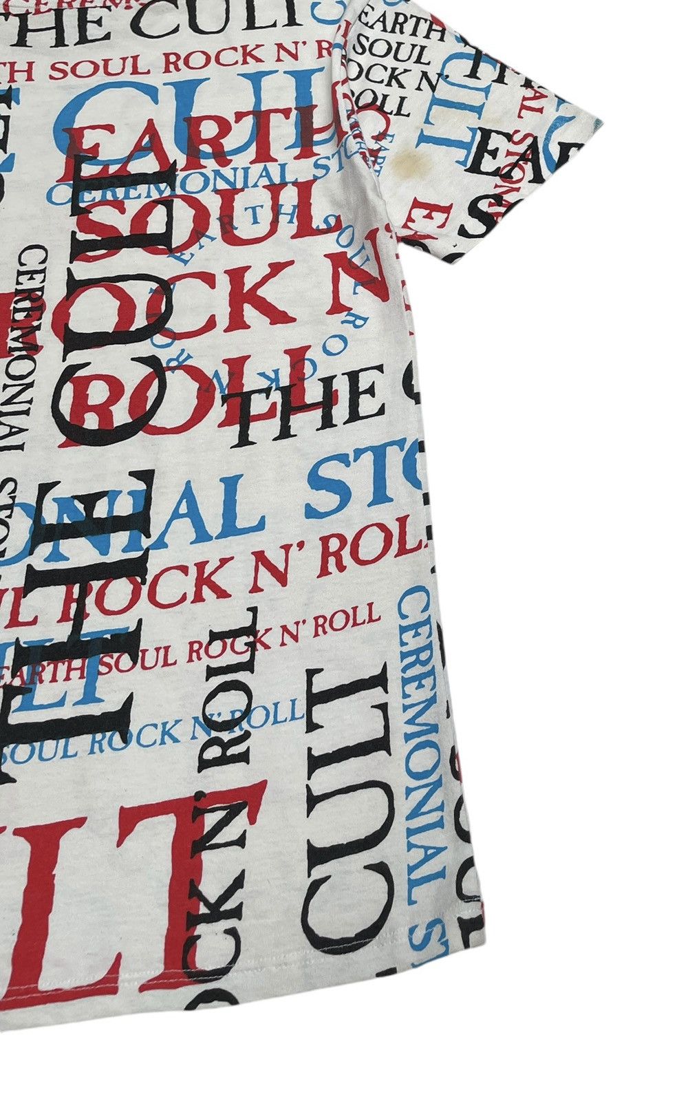 Band Tees × Vintage Rare Vintage Rock Band The Cult Full Print T-shirt 1990s Size US M / EU 48-50 / 2 - 8 Thumbnail