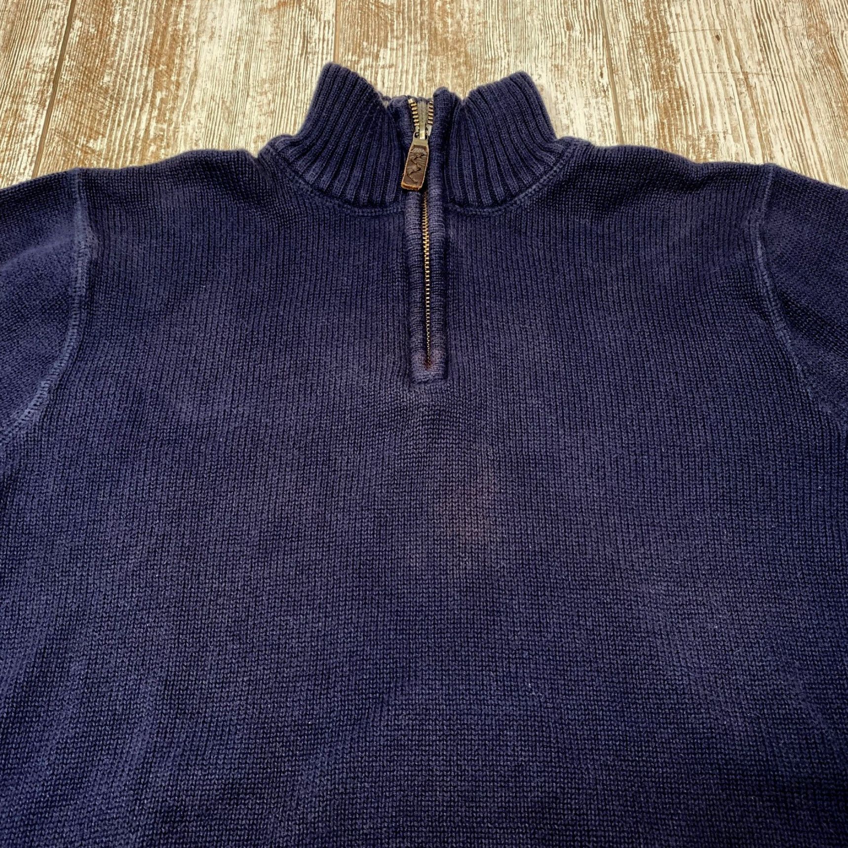 Eddie Bauer Eddie Bauer 1/4 Zip Sweater Men’s M Navy Blue 100% Combed Cotton 7538 Size US M / EU 48-50 / 2 - 5 Thumbnail
