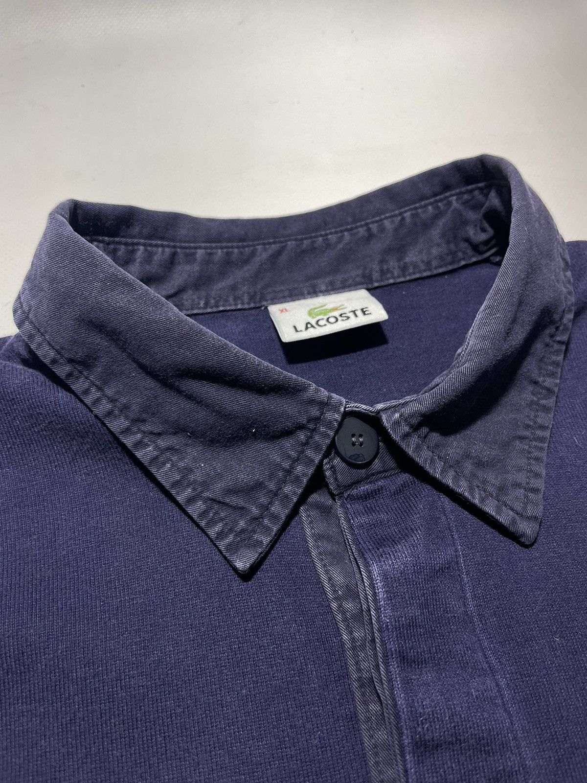 Lacoste Vintage Lacoste Big Logo Polo Longsleeve Size US XL / EU 56 / 4 - 8 Thumbnail