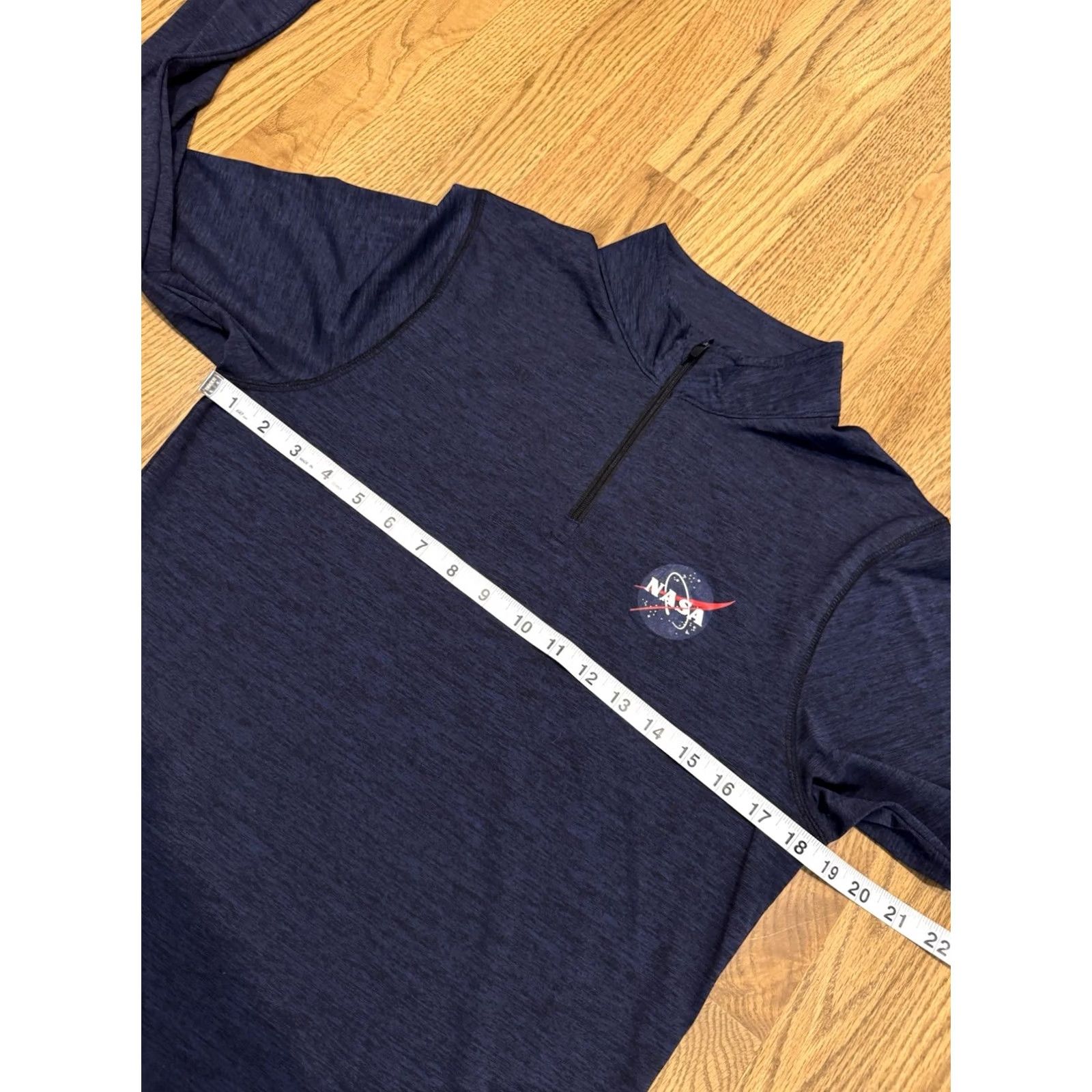 Augusta Sportswear NASA Space Flight Logo 1/4 Zip Pullover Men’s S Heather Blue Polyester - Augusta Sportswear Size US S / EU 44-46 / 1 - 4 Thumbnail