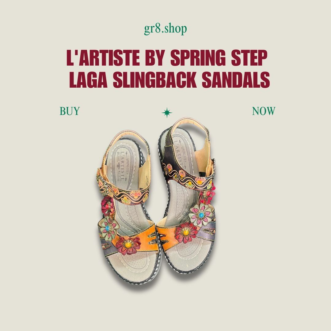 Other LArtiste By Spring Step Laga Slingback Sandals Size 6.5 Flor Size US 6.5 / IT 36.5 - 1 Thumbnail