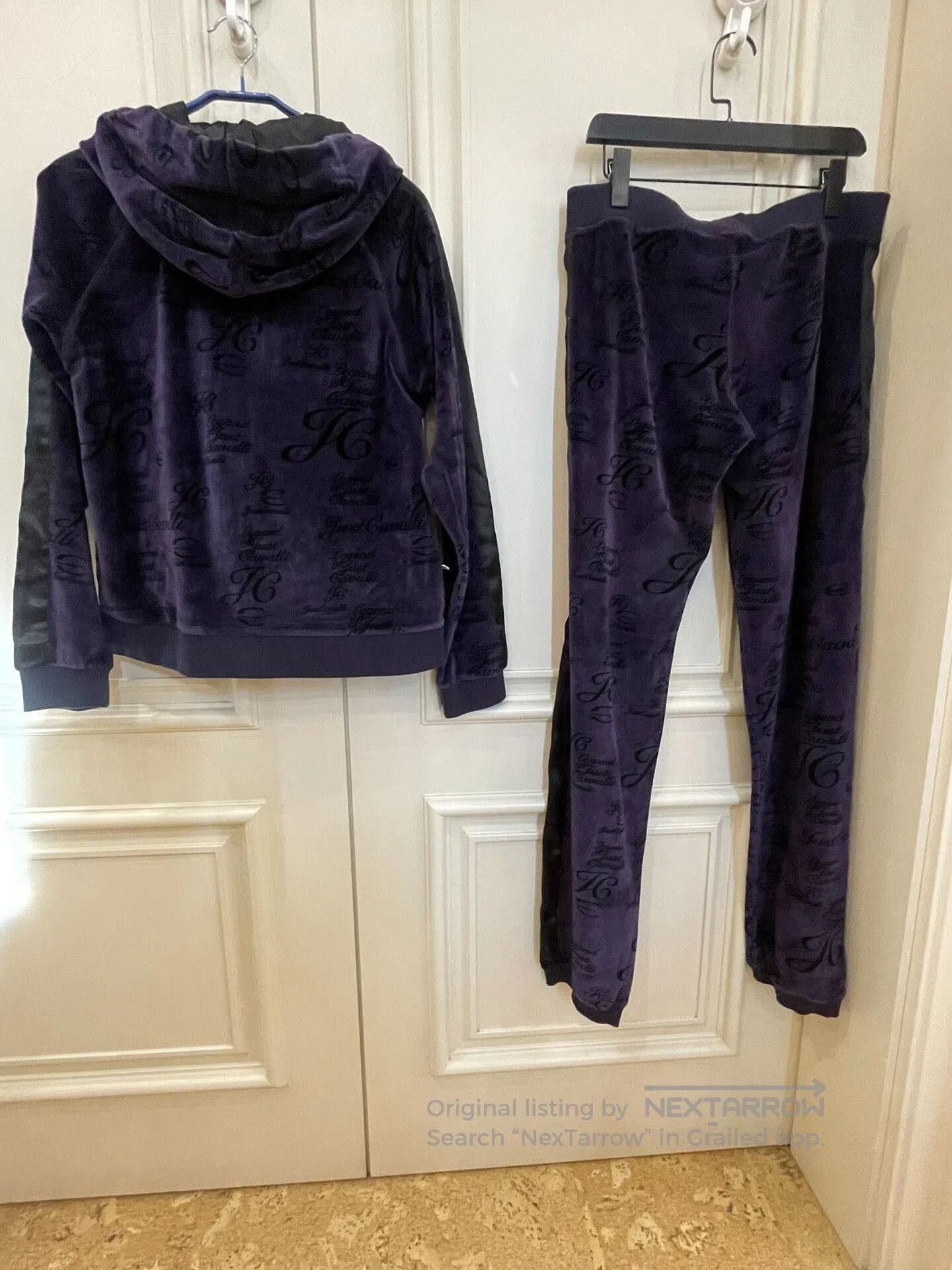 Just Cavalli Just Cavalli Purple Velvet Casual Suit. Size 37" - 4 Thumbnail