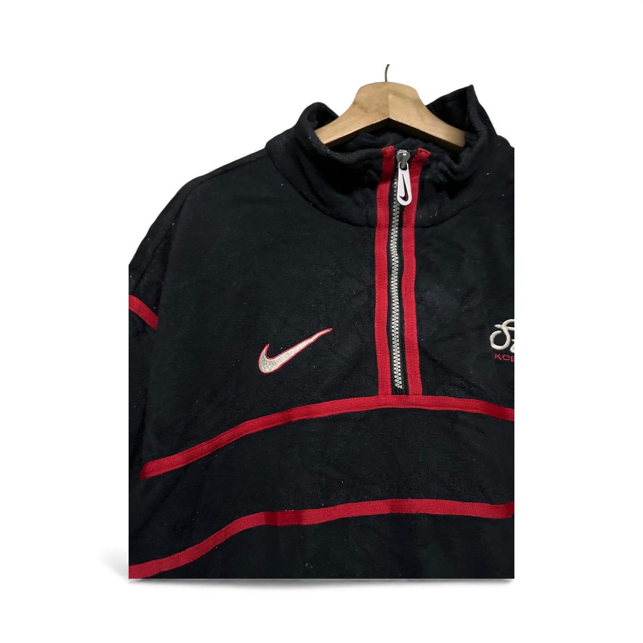Nike Vtg🔥90’s Nike Kobelco Kobe Steelers Rugby Fleece Half-zipper Size US L / EU 52-54 / 3 - 6 Thumbnail