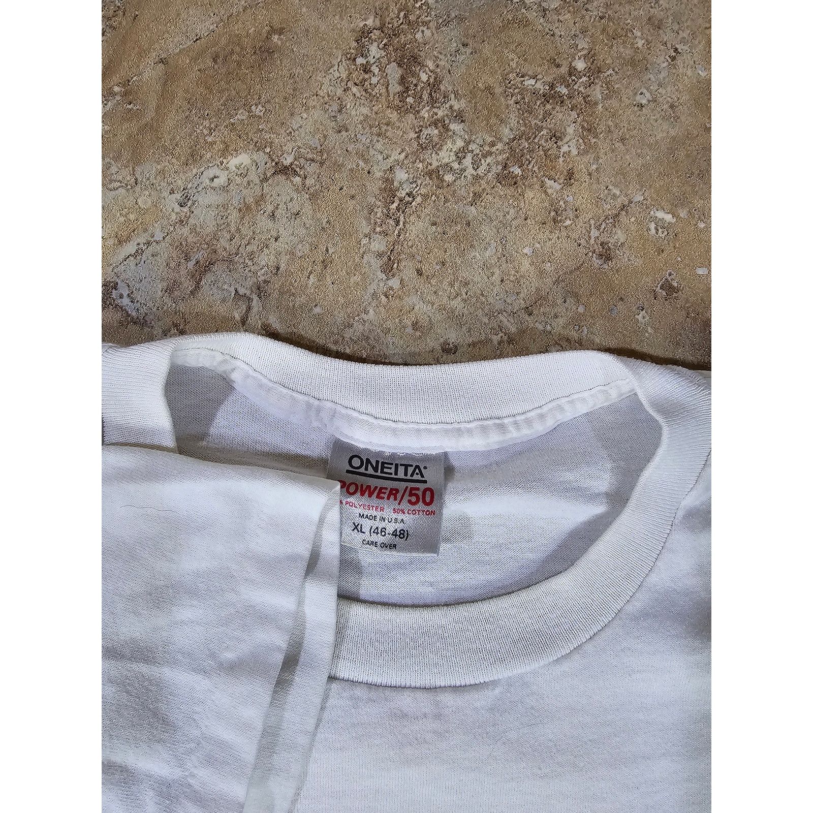 Other Chevron Eye Surgery White T-Shirt, Double Sided Sz XL 1990s Size US XL / EU 56 / 4 - 5 Thumbnail