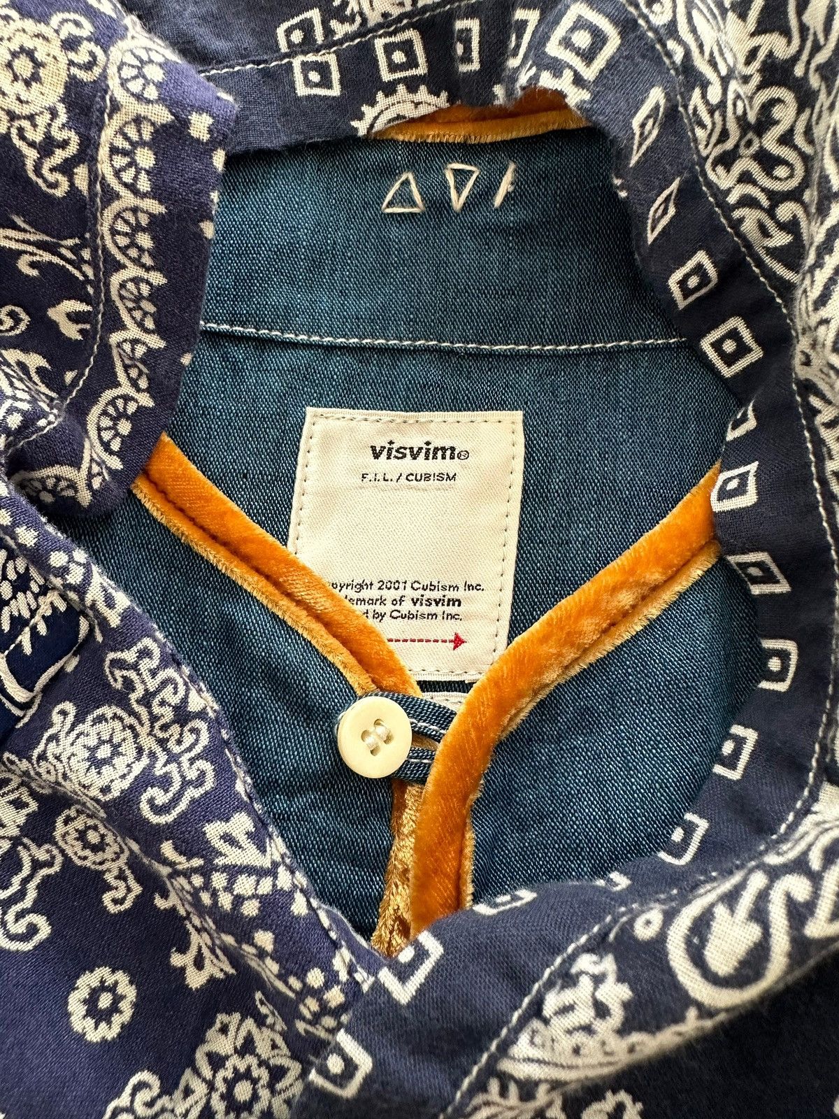 Visvim Sz2 Silk SS Bandana Border P.O. Tunic Size US M / EU 48-50 / 2 - 2 Thumbnail