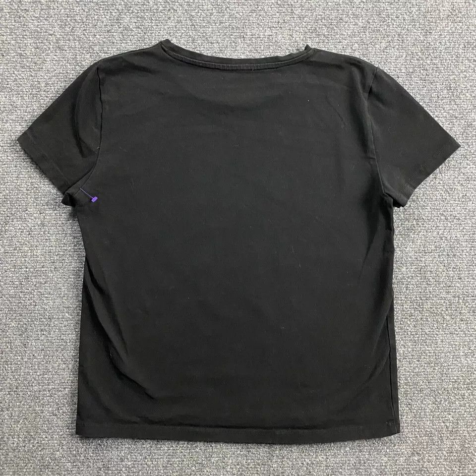 Zara Zara Top Women's Medium Black Short Sleeve Casual Shirt Size M / US 6-8 / IT 42-44 - 3 Thumbnail