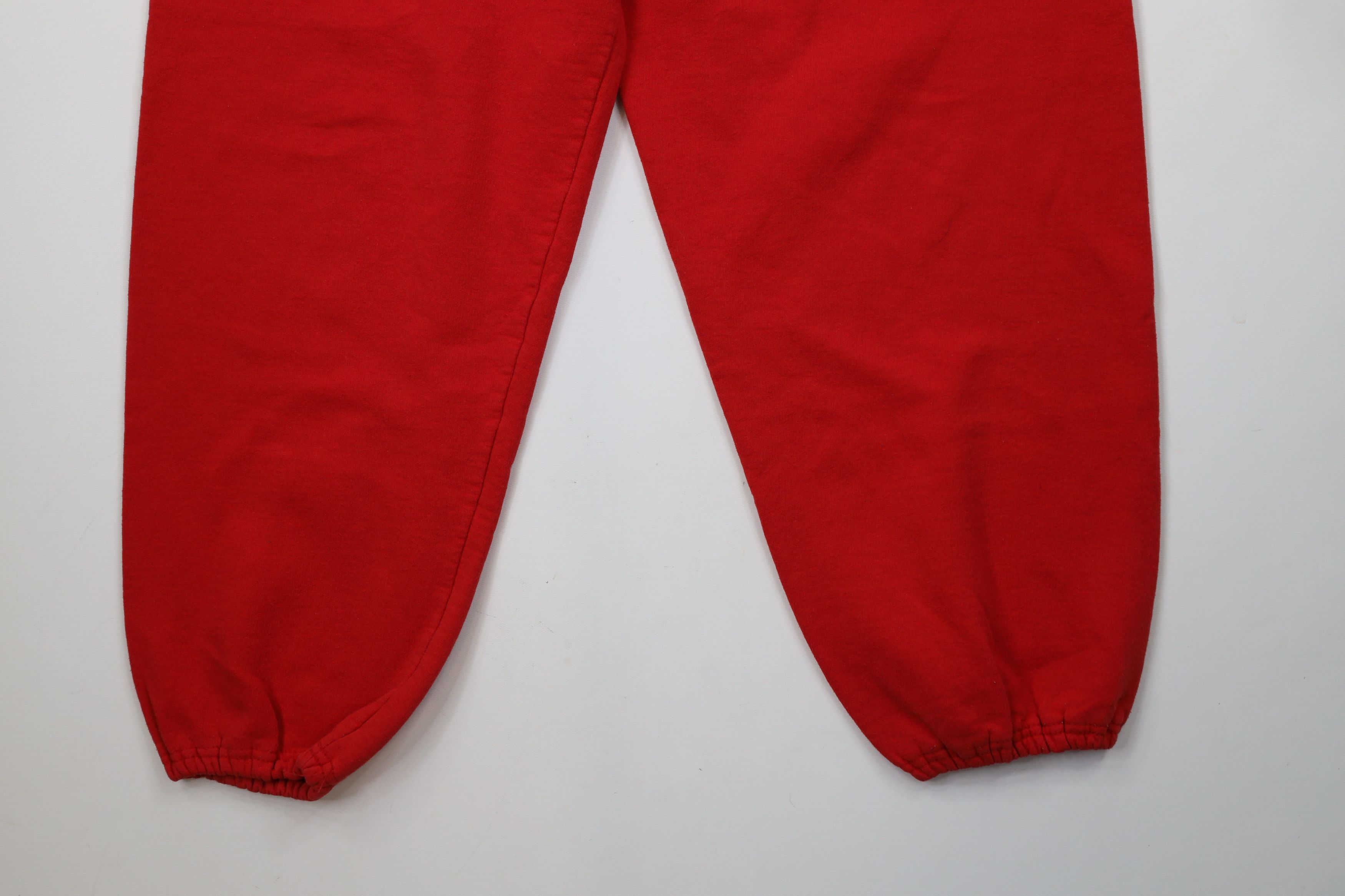 Vintage Vintage 90s Detroit Red Wings Hockey Sweatpants Joggers Red Size US 36 / EU 52 - 4 Thumbnail