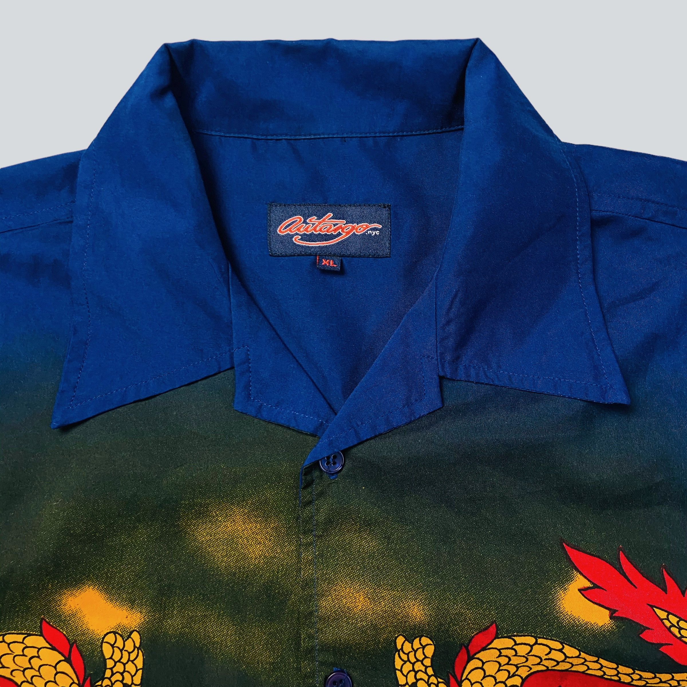 Japanese Brand 1990s RARE JAPANESE DRAGON SHIRT - № 288 Size US XL / EU 56 / 4 - 4 Thumbnail