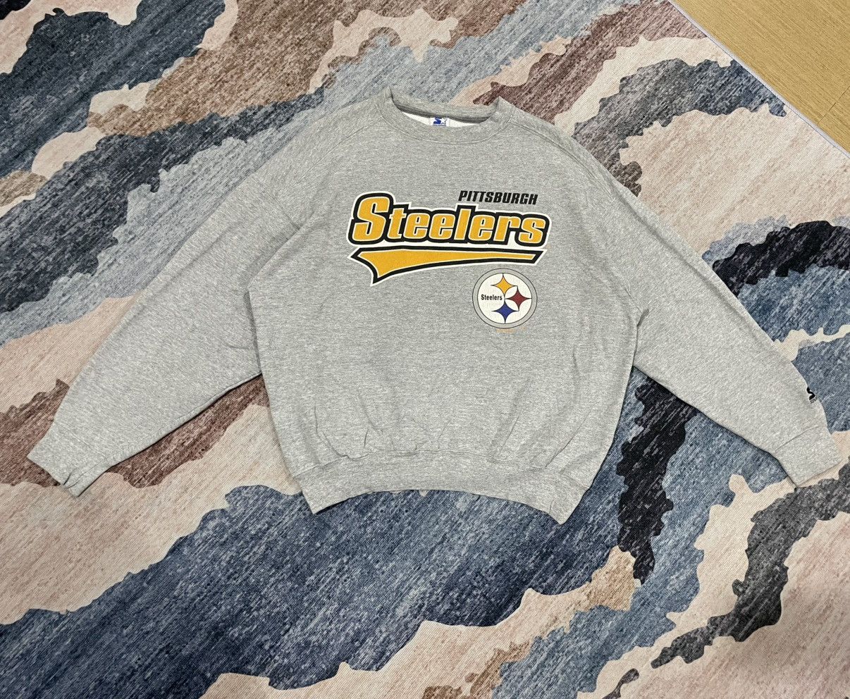 Starter VTG 1995 Pittsburgh Steelers NFL Made In USA Starter Sweater Size US XL / EU 56 / 4 - 3 Thumbnail