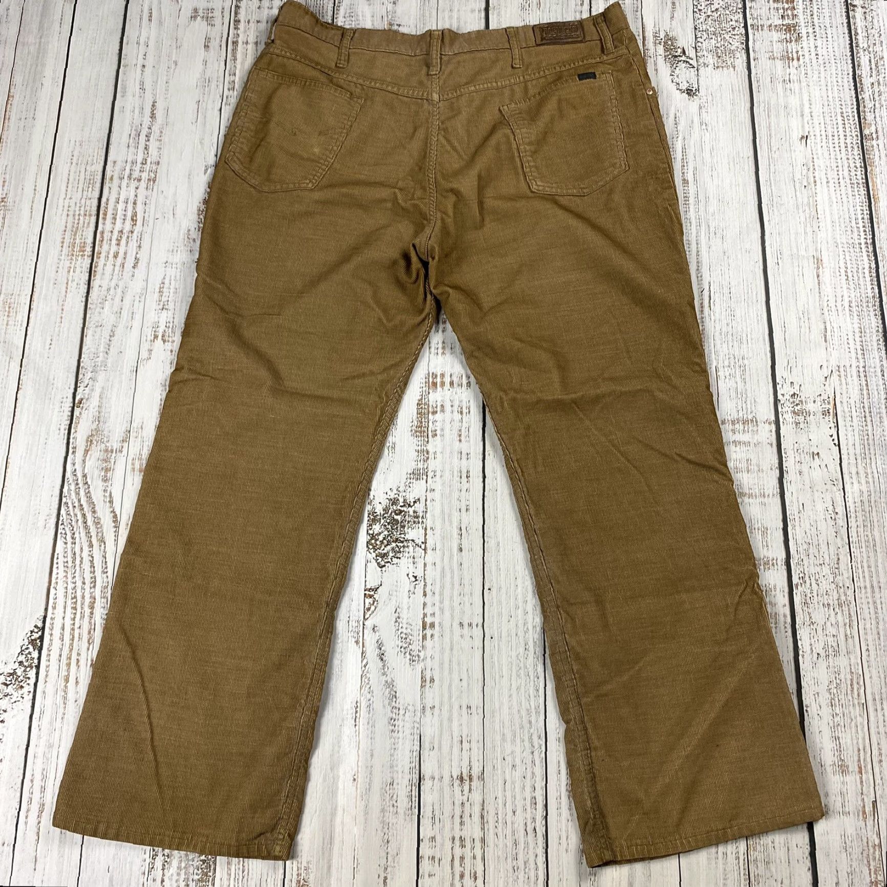 Vintage VINTAGE Roebucks ROCKABILLY MEN'S CORDUROY PANTS Straight Leg 41 Brown 80s Rockabilly Mens 41 Regular Inseam 30.5 Size US 41 - 5 Thumbnail