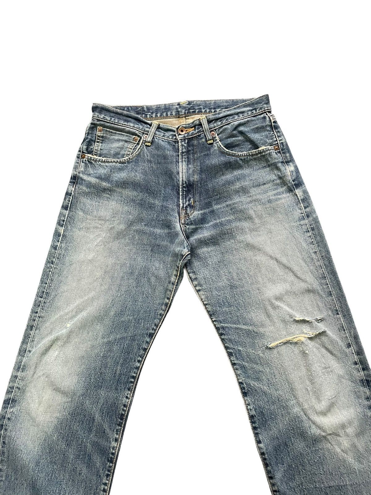 Edwin Vintage Edwin 505 X Selvedge Distresed Denim Size US 32 / EU 48 - 4 Thumbnail