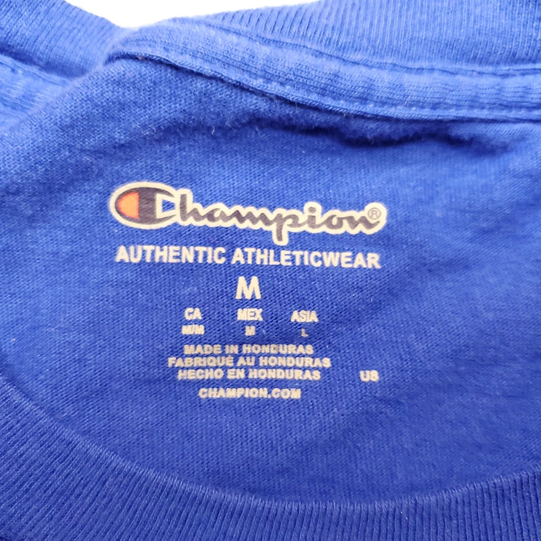 Champion Champion Mens Tank Top Blue 100% Cotton Sleeveless Shirt M Size US M / EU 48-50 / 2 - 4 Thumbnail