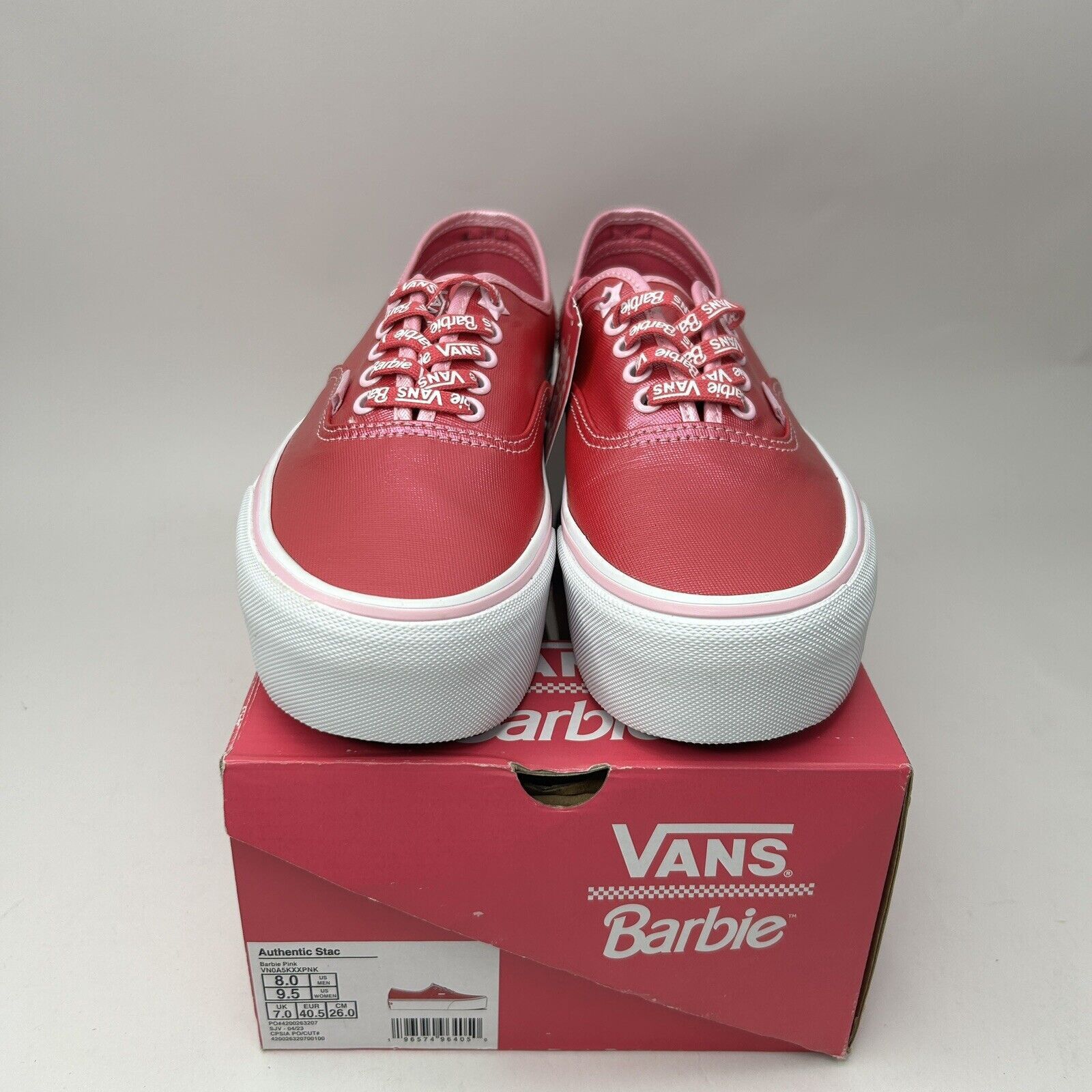 Vans Vans X Barbie Authentic Stac Platform “Hot Pink White” 2023 Size US 9.5 / IT 39.5 - 2 Thumbnail
