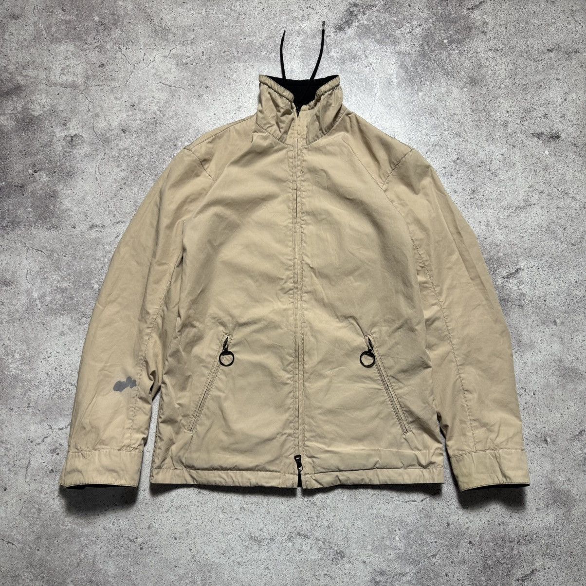 Prada Red Tab Reversible Gore Tex Black/Beige Nylon Jacket