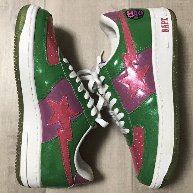 Bape × Nigo Glitter BAPE STA sneakers a bathing ape shoes NIGO Size US 8.5 / EU 41-42 - 3 Thumbnail