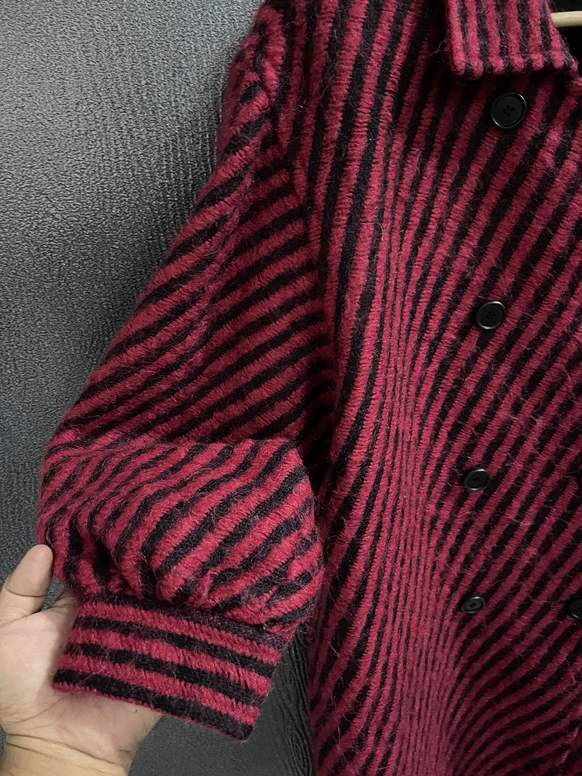 Givenchy Givenchy Glamour Stripe Design Wool Long Jacket Size XL / US 12-14 / IT 48-50 - 7 Thumbnail