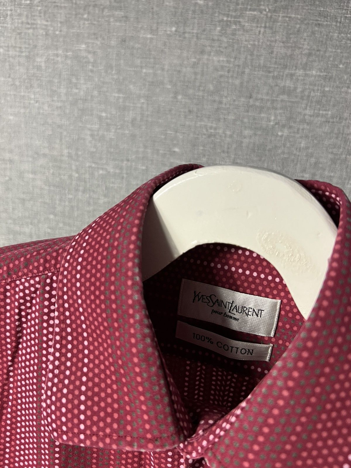 Vintage × Yves Saint Laurent Vintage Yves Saint Laurent Striped Button Up Cufflinks Shirt Size US M / EU 48-50 / 2 - 5 Thumbnail