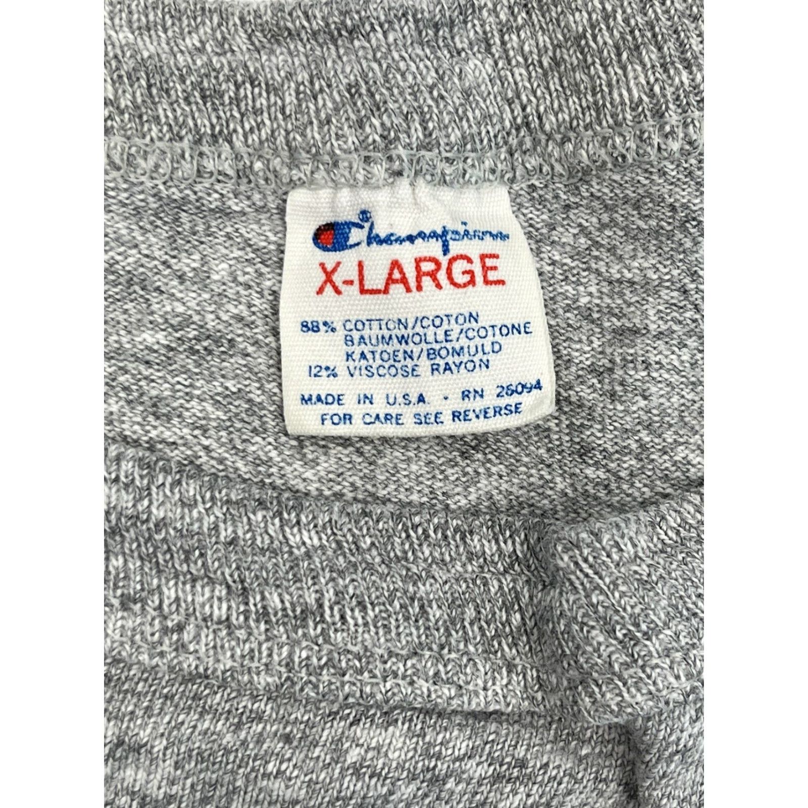 Champion VINTAGE Champion Graphic Tee Bucknell University Basketball 80s 90s Gray XL Mens Size US XL / EU 56 / 4 - 2 Thumbnail