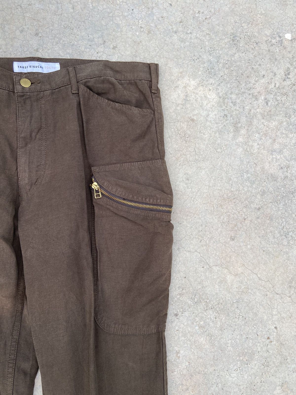 Japanese Brand Takeo kikuchi cargo pants sun faded Size US 34 / EU 50 - 3 Thumbnail