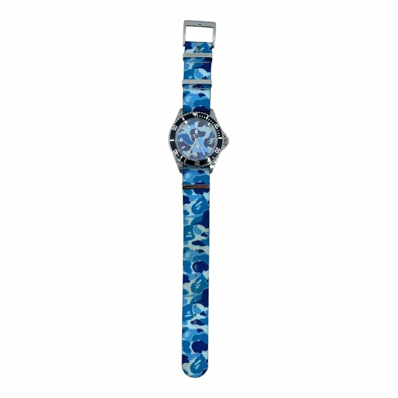 ABC CAMO 凄まじい WATCH BAND M BLUE