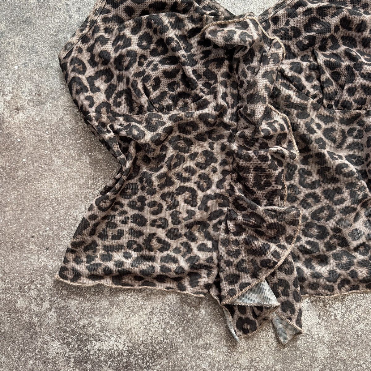 Hysteric Glamour Romwe Y2K Vintage Leopard Print Mesh Top Size M / US 6-8 / IT 42-44 - 5 Thumbnail