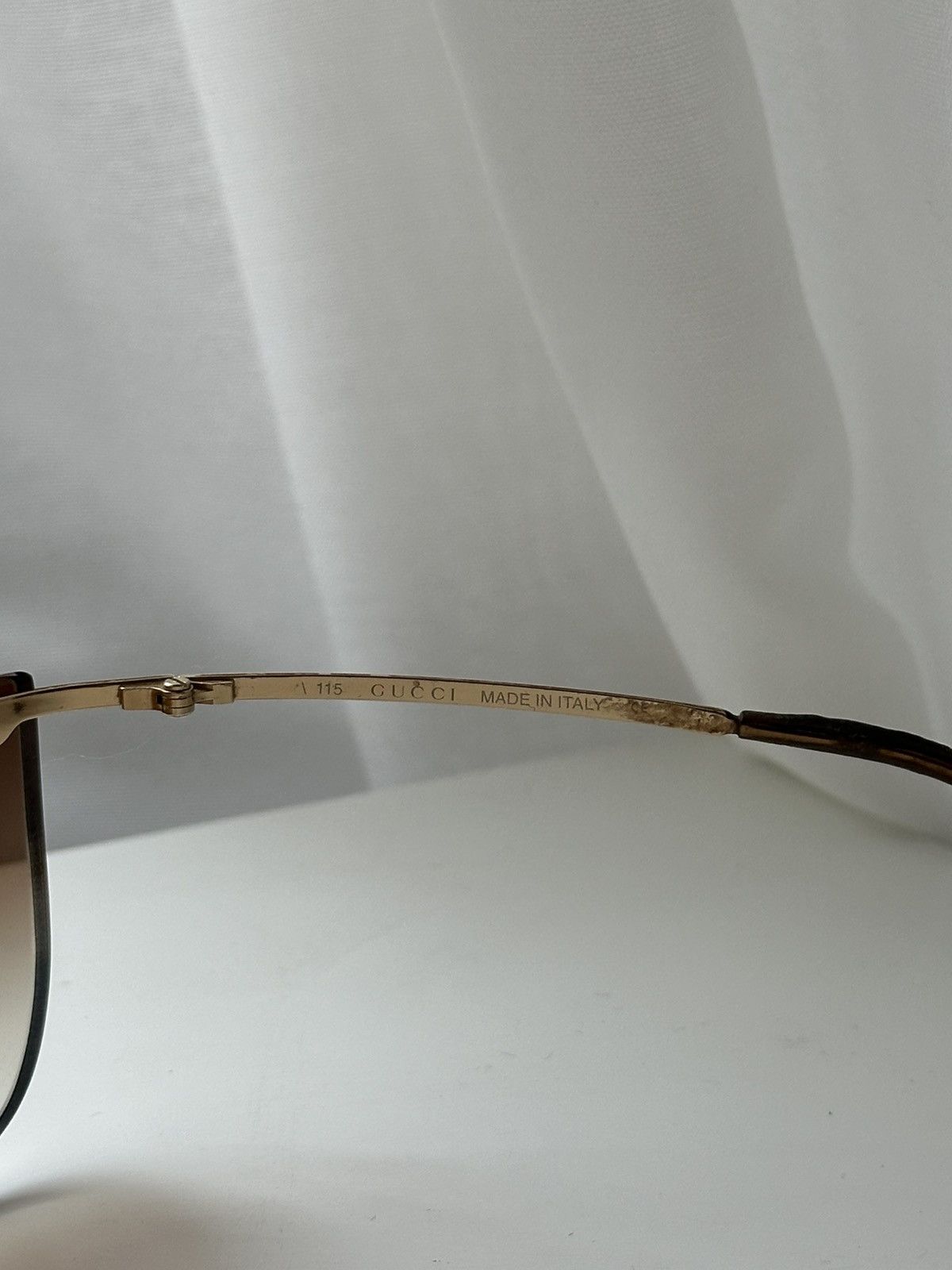 Gucci Gucci 00s Men’s Luxury Brown Rare Sunglasses Size ONE SIZE - 4 Thumbnail