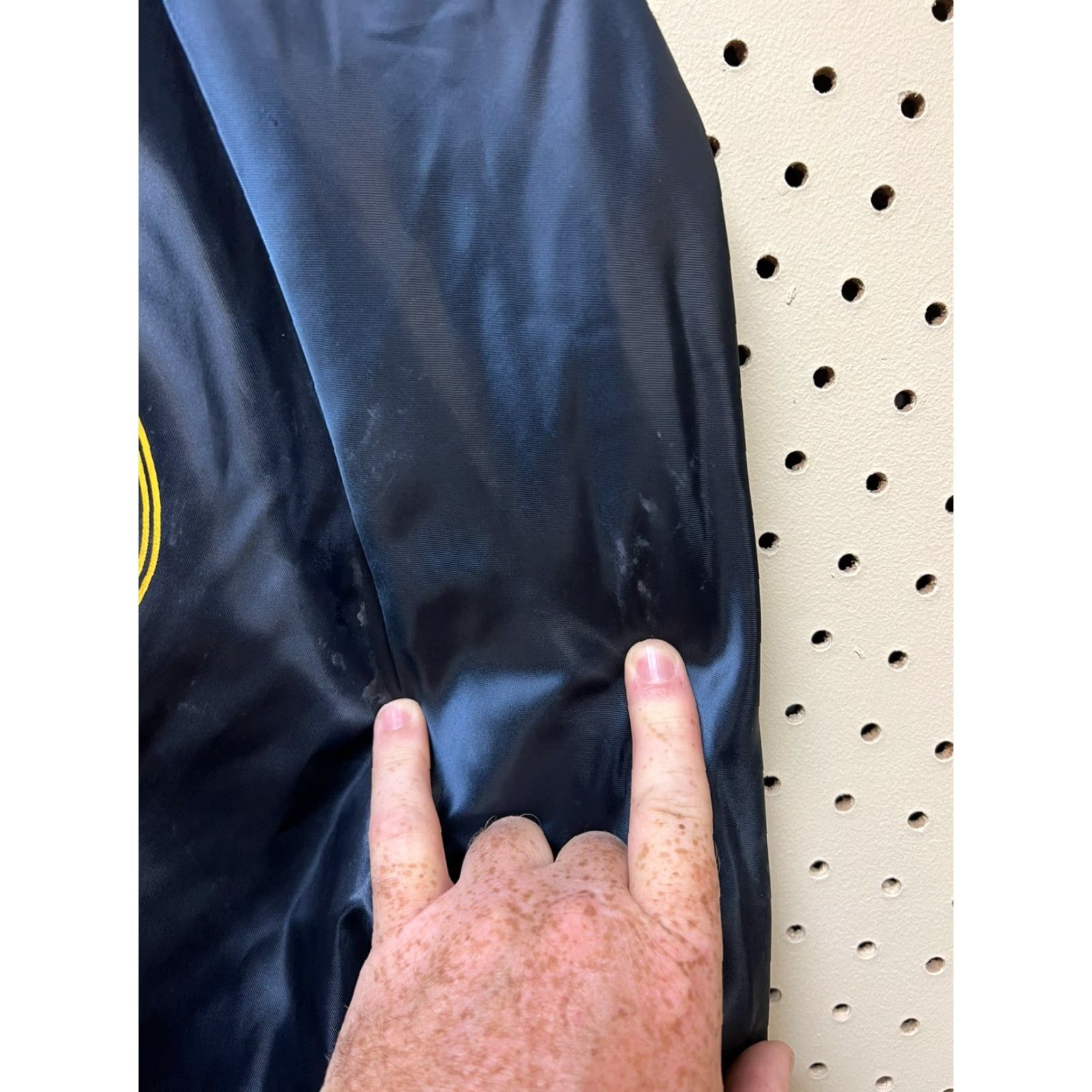 Vintage VINTAGE Swingster Jacket Military Satin Nylon Blue US Naval Italy Snap L Men Mens Size L Size US L / EU 52-54 / 3 - 6 Thumbnail