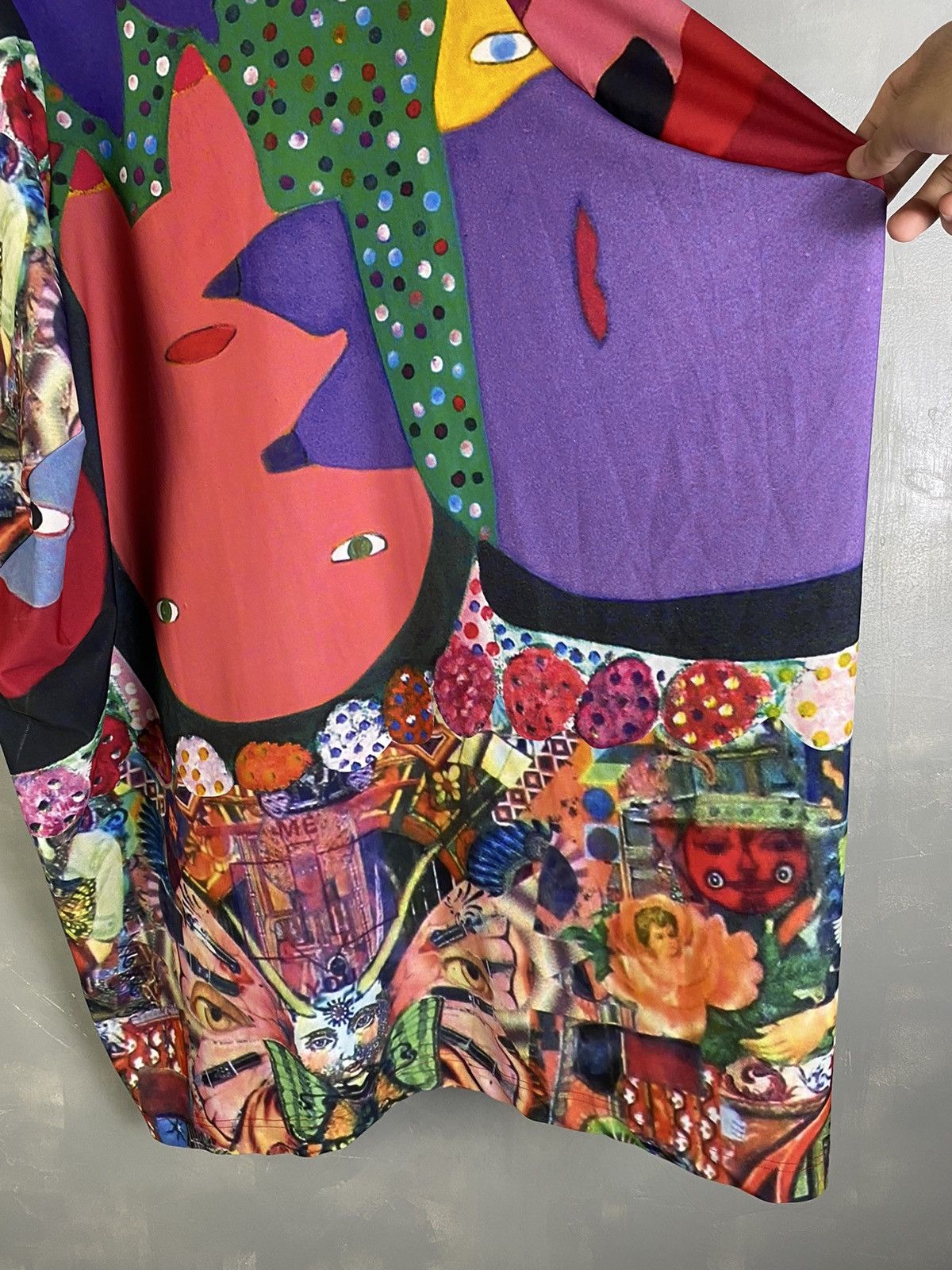 Comme des Garcons CDG SS18 “Artwork by Serge Vollin” Printed Dress Size S / US 4 / IT 40 - 8 Thumbnail