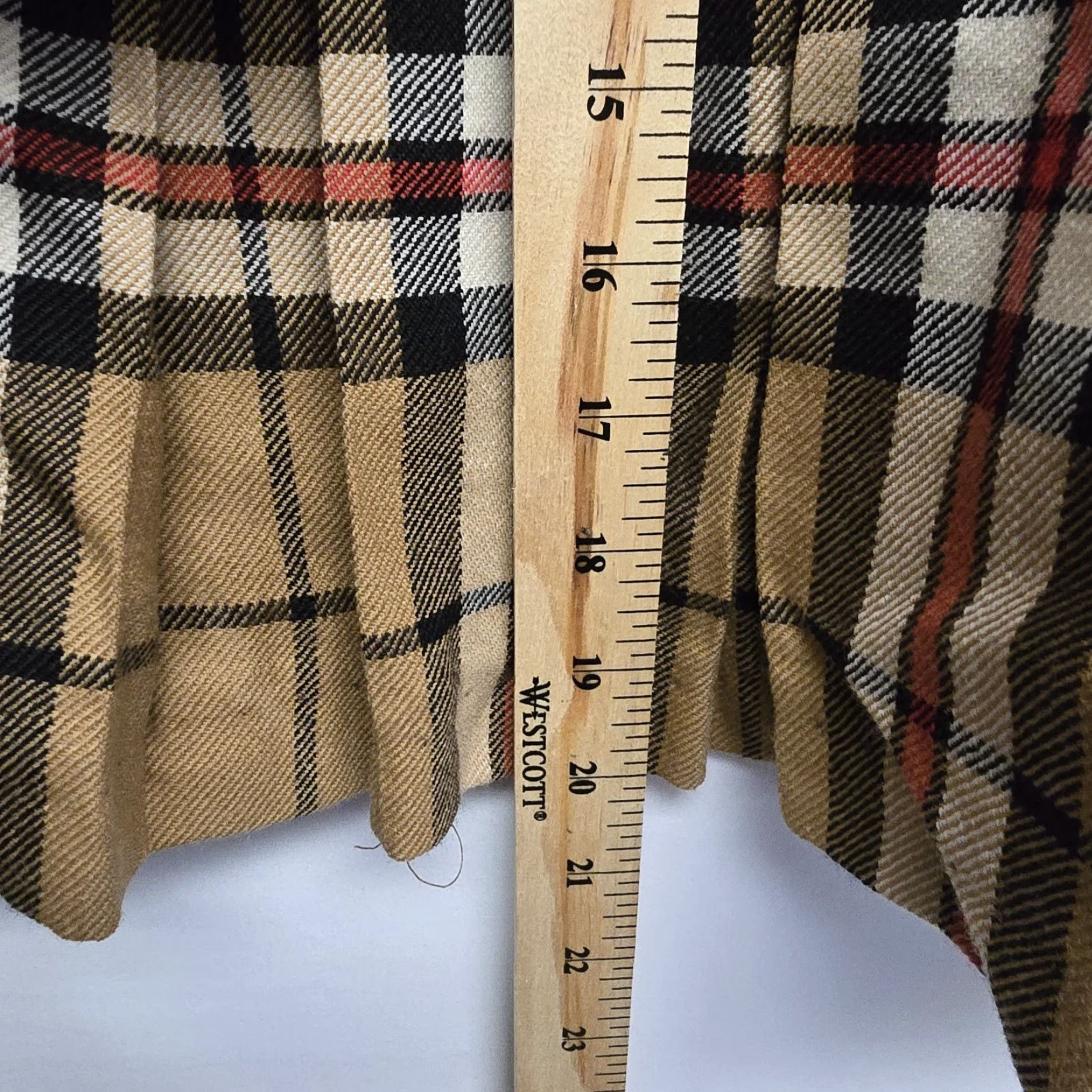 Vintage VINTAGE Fletcher Jones Pure New Wool Tartan Skirt Kilt Yellow M Womens 29" 1980s Australia Size 36" / US 14 / IT 50 - 4 Thumbnail