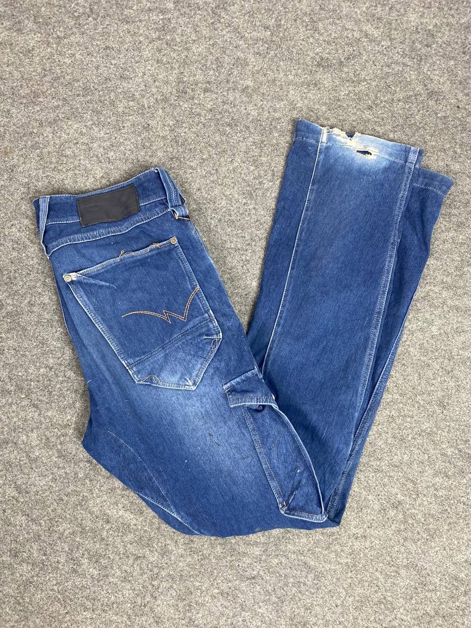 Japanese Brand fieldcore cargo aerolight distressed denim Size US 34 / EU 50 - 15 Thumbnail