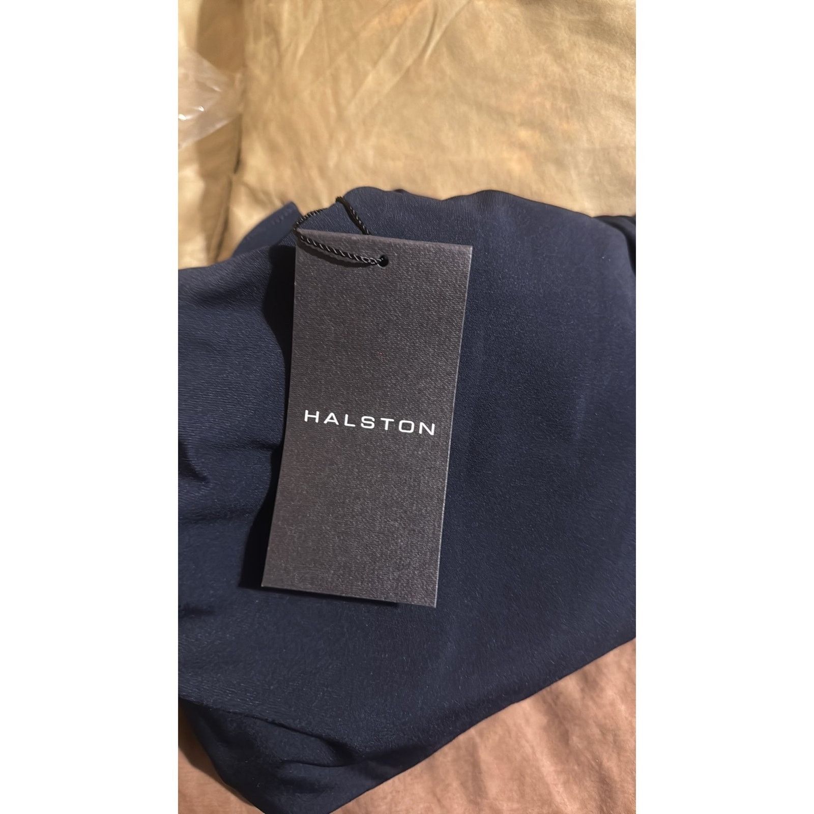 Halston Halston Nathalie Jersey Draped One Shoulder Navy Top XL Size XL / US 12-14 / IT 48-50 - 6 Thumbnail